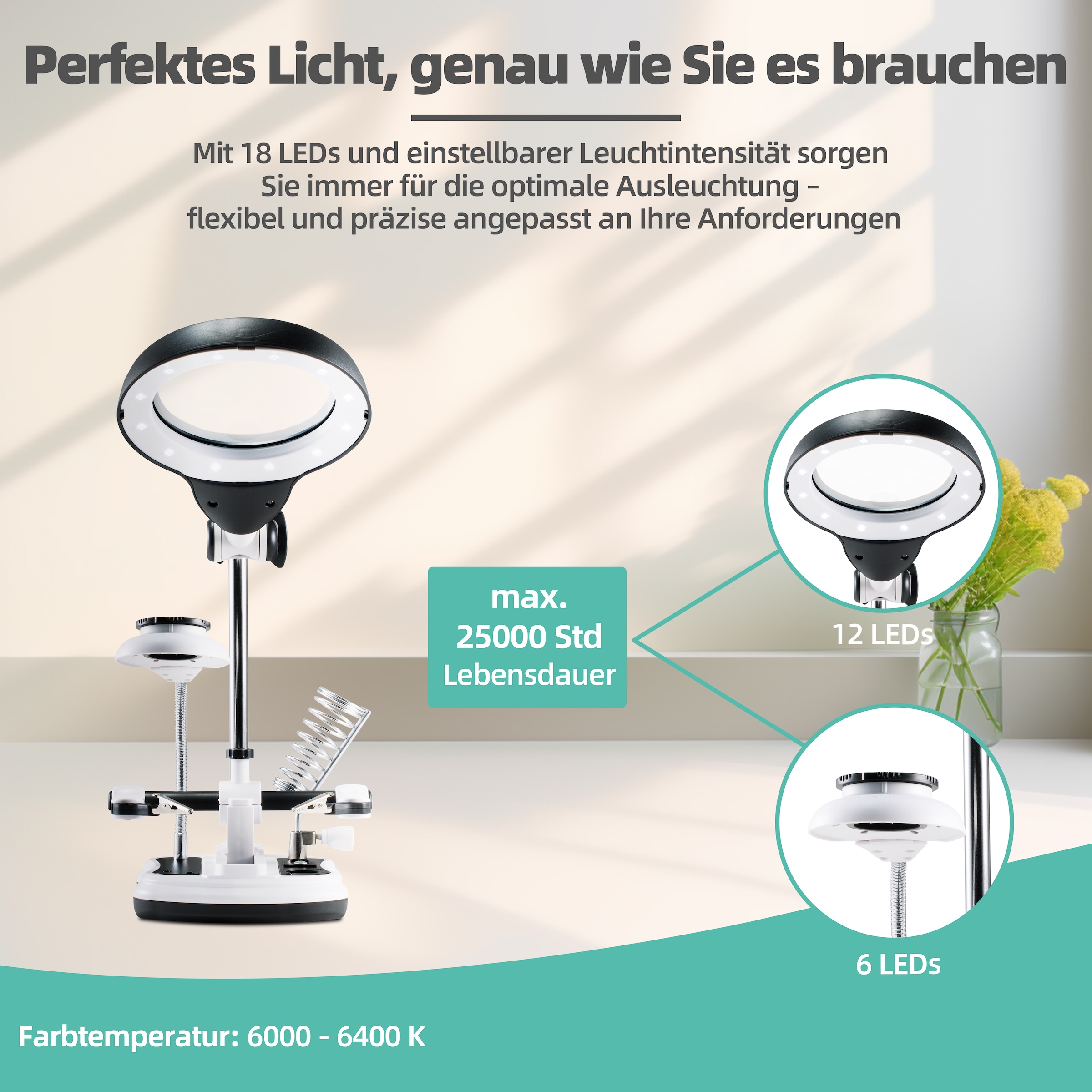 be cool LED Taschenlampe »LED-Lupenleuchte«