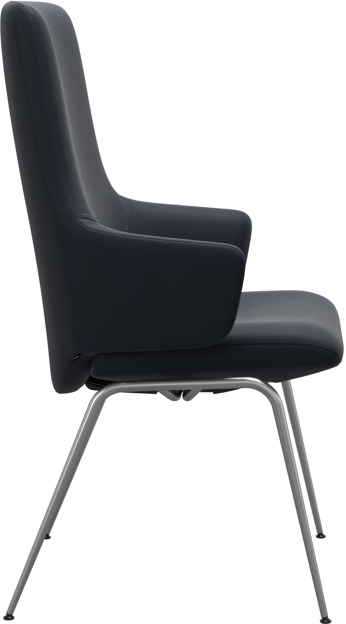 Stressless® Polsterstuhl »Laurel«, Leder PALOMA, High Back mit Armlehne, Größe L, mit Beinen aus Stahl in Chrom