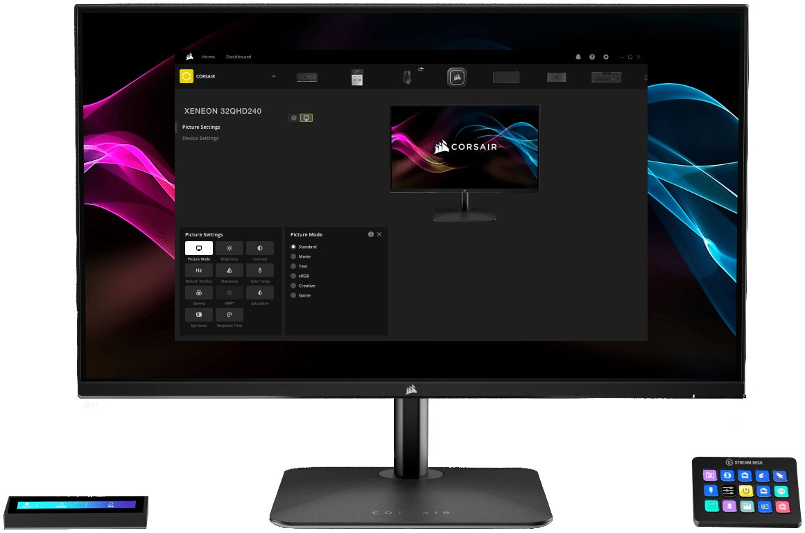 Corsair Gaming-Monitor »RDD0021«, 81 cm/32 Zoll, 3840 x 2160 px, UHD, 1 ms Reaktionszeit, 144 Hz