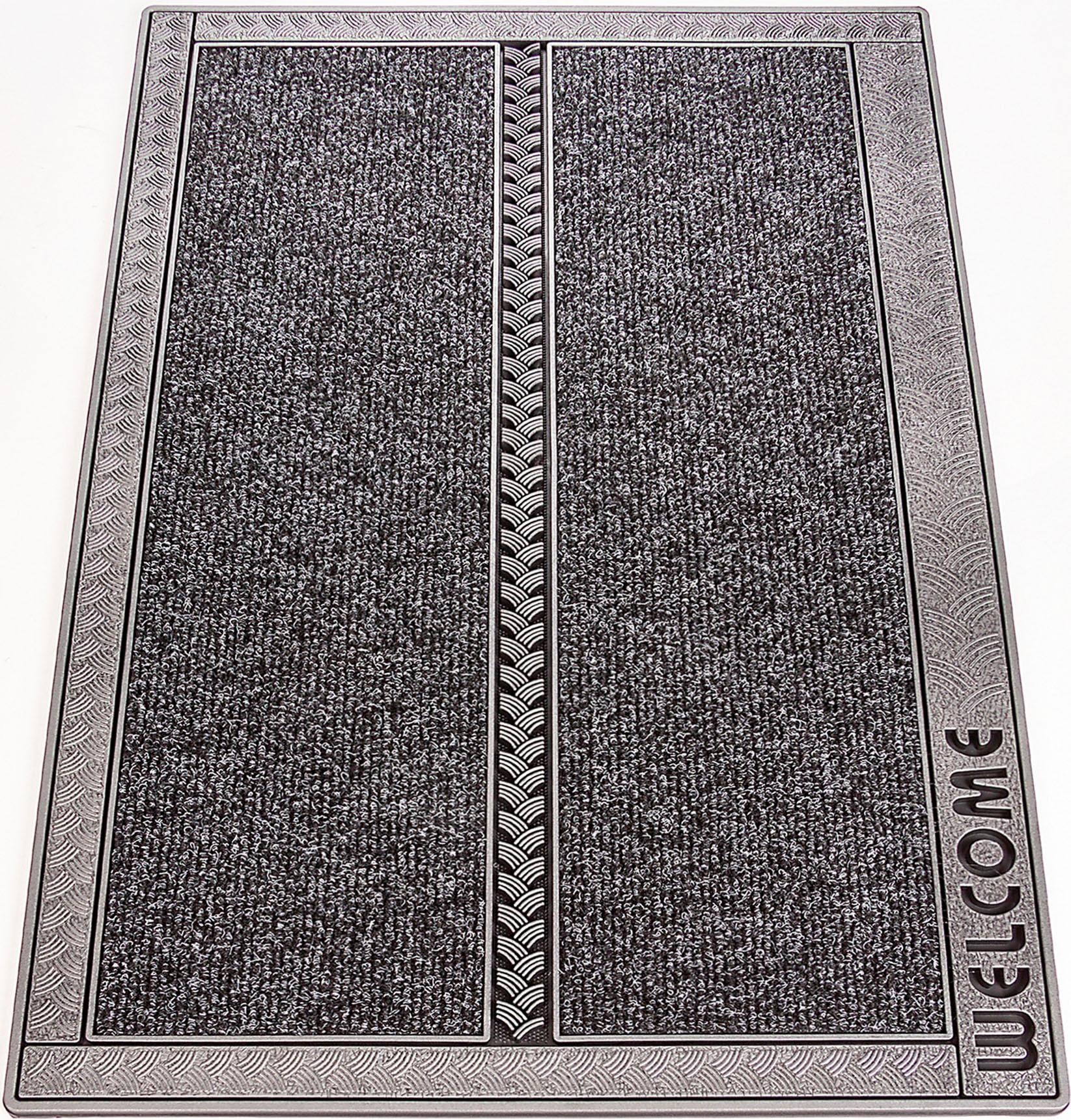 Home2Fashion Fußmatte »SE Clean Palace«, rechteckig, 8 mm Höhe, Schmutzfangmatte, mit Spruch, robust, In- und Outdoor geeignet