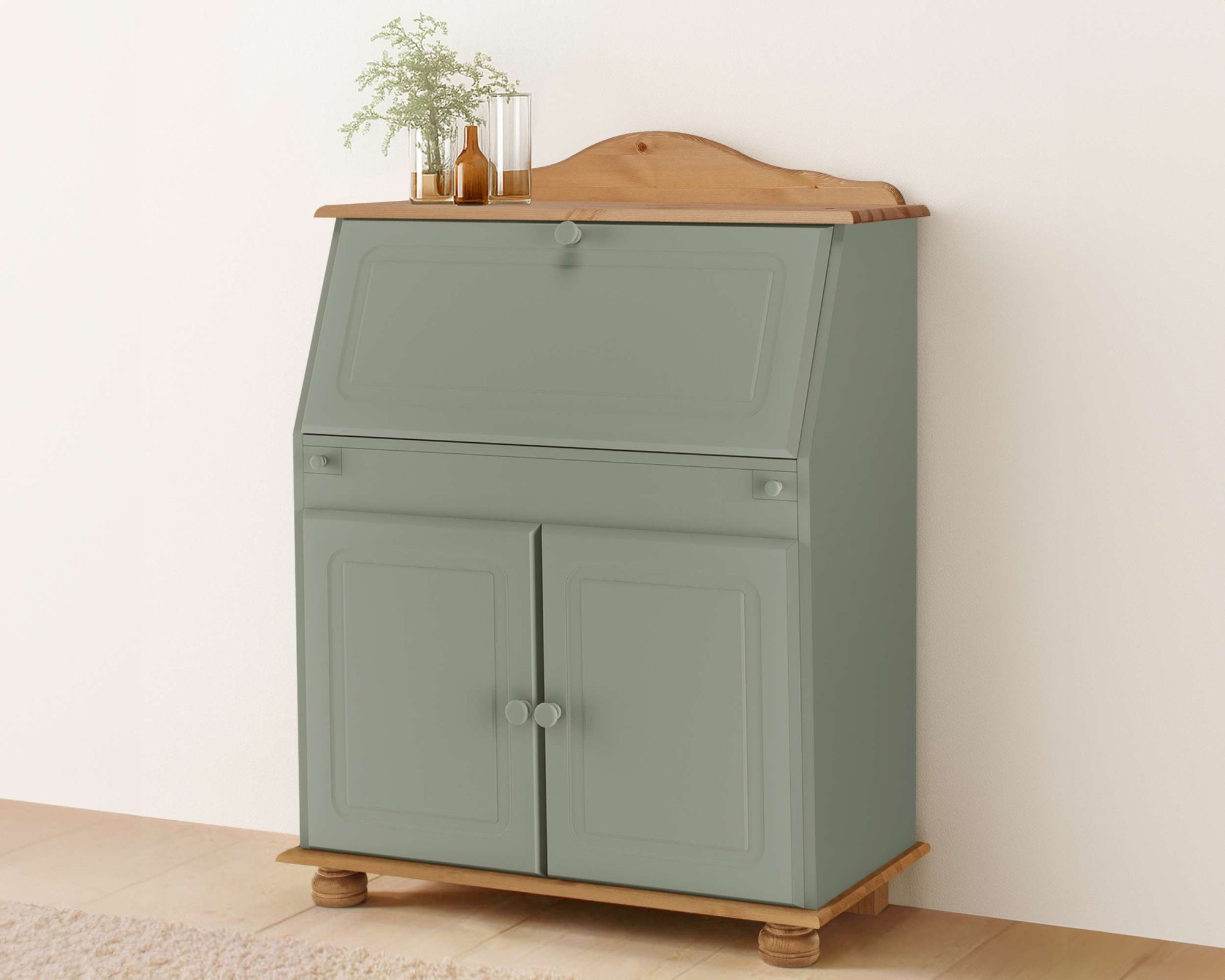 OTTO home Sekretär »Mette, Schreibtisch im Landhausstil,« aus Massivholz, Breite 82 cm