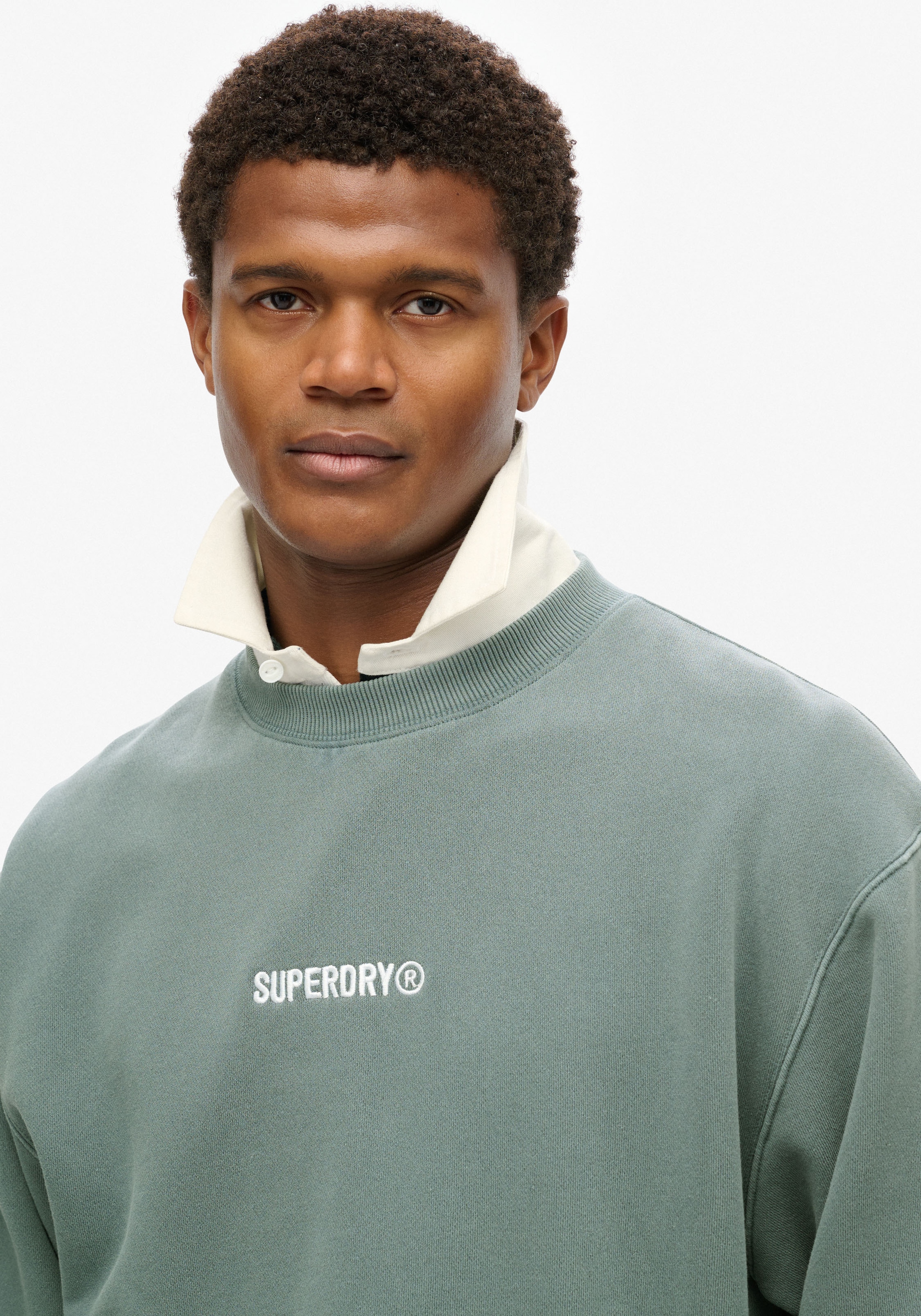 Superdry Sweatshirt »MICRO LOGO GRAPHIC LOOSE CREW«