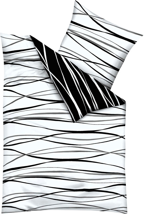 Kaeppel Wendebettwäsche »Motion« 2 Stk. tlg. Mit feinen Wellenlinien