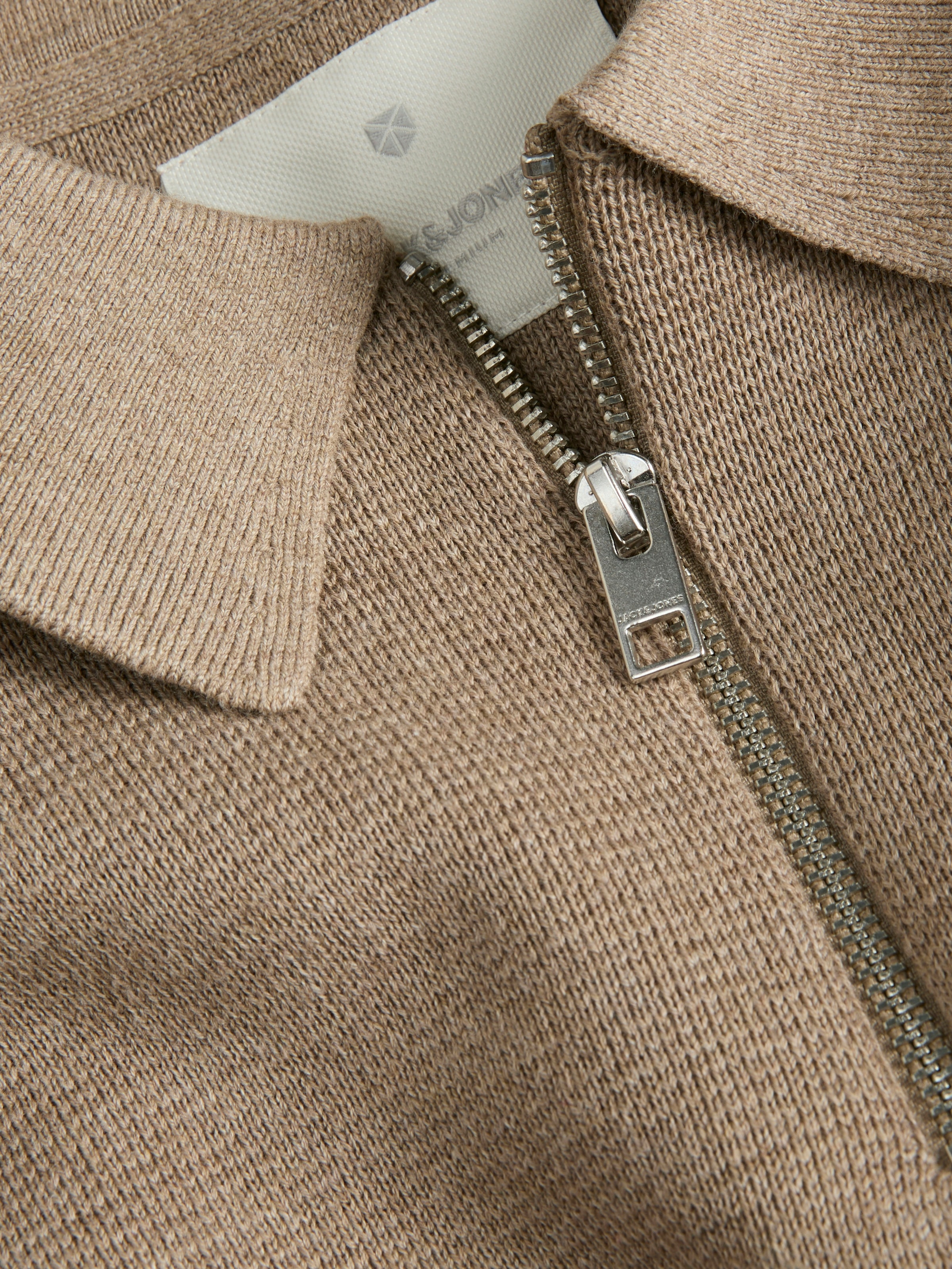 Jack & Jones Polokragenpullover »JPRBLAMILANO STITCH KNIT ZIP POLO SN«