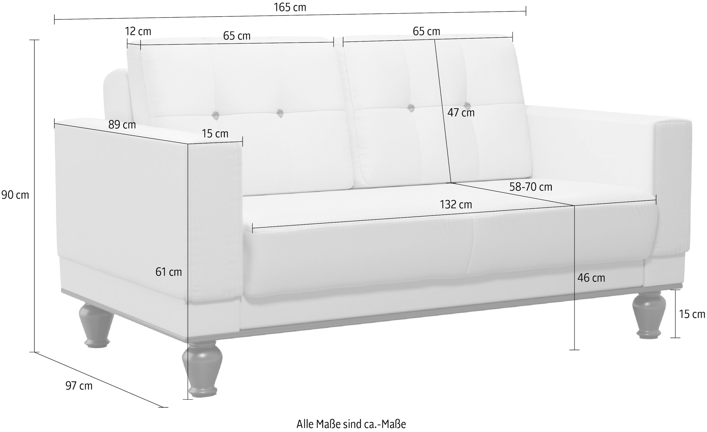 sit&more 2-Sitzer »Orient 5«, Rückenkissen mit Strass-Stein, goldfarbene Applikationen