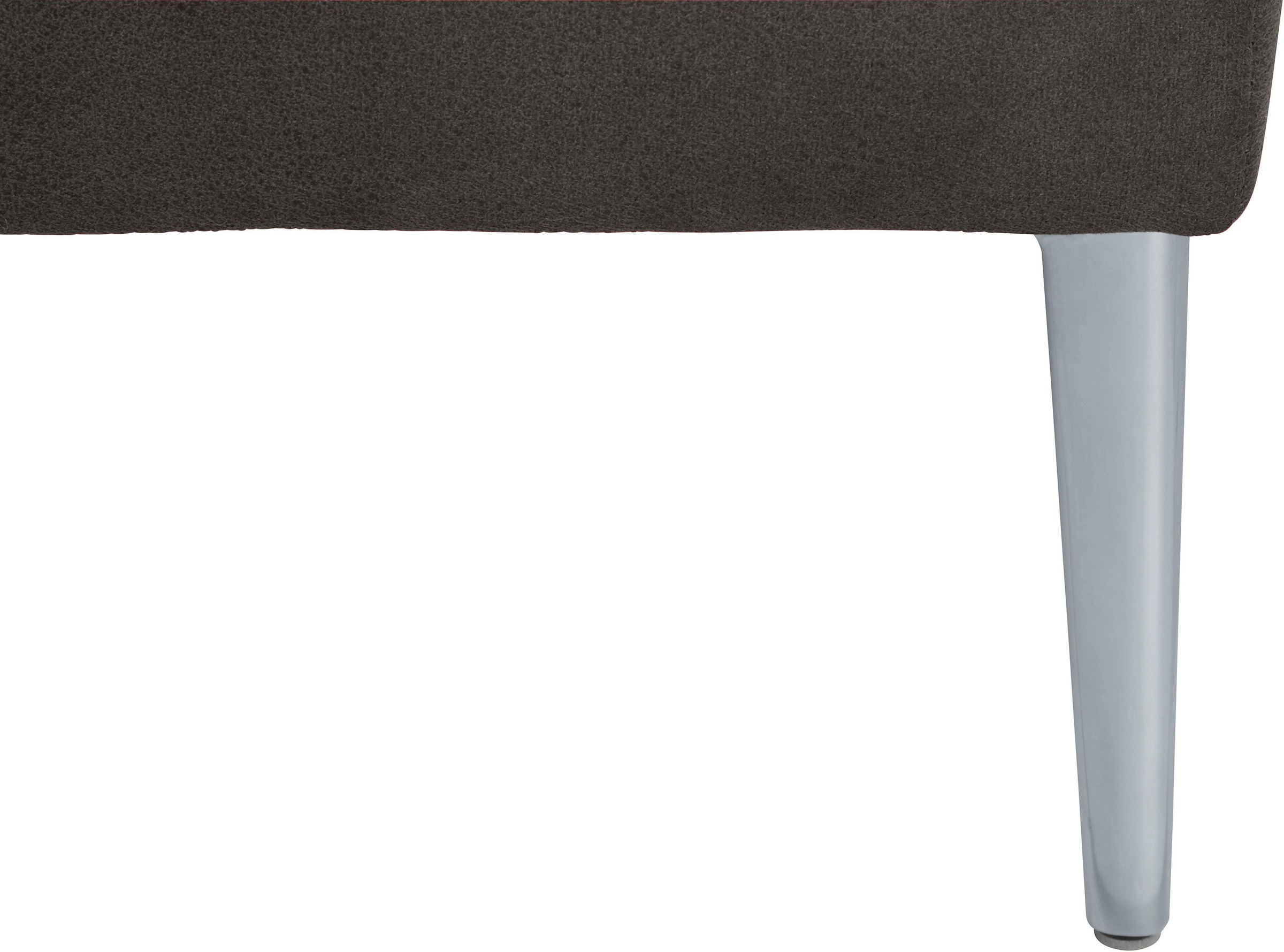 W.SCHILLIG Ecksofa »enjoy&MORE, Designsofa, bequem, zeitlos und elegant, L-Form«, mit Sitztiefenverstellung, Füße silber matt, Breite 340 cm
