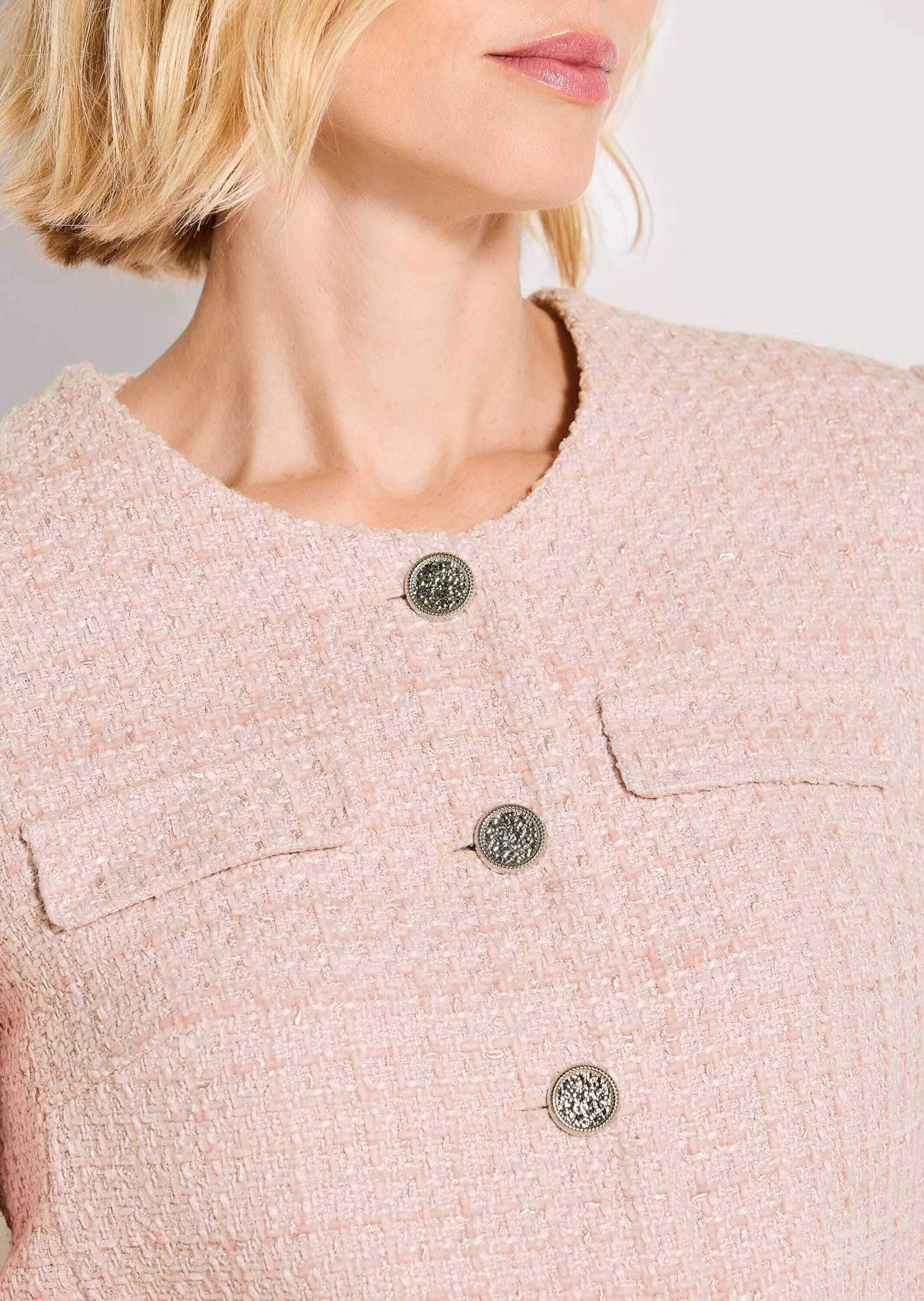 MADELEINE Jackenblazer »Blazer Bouclé-Blazer mit Glanzakzenten« Bouclé