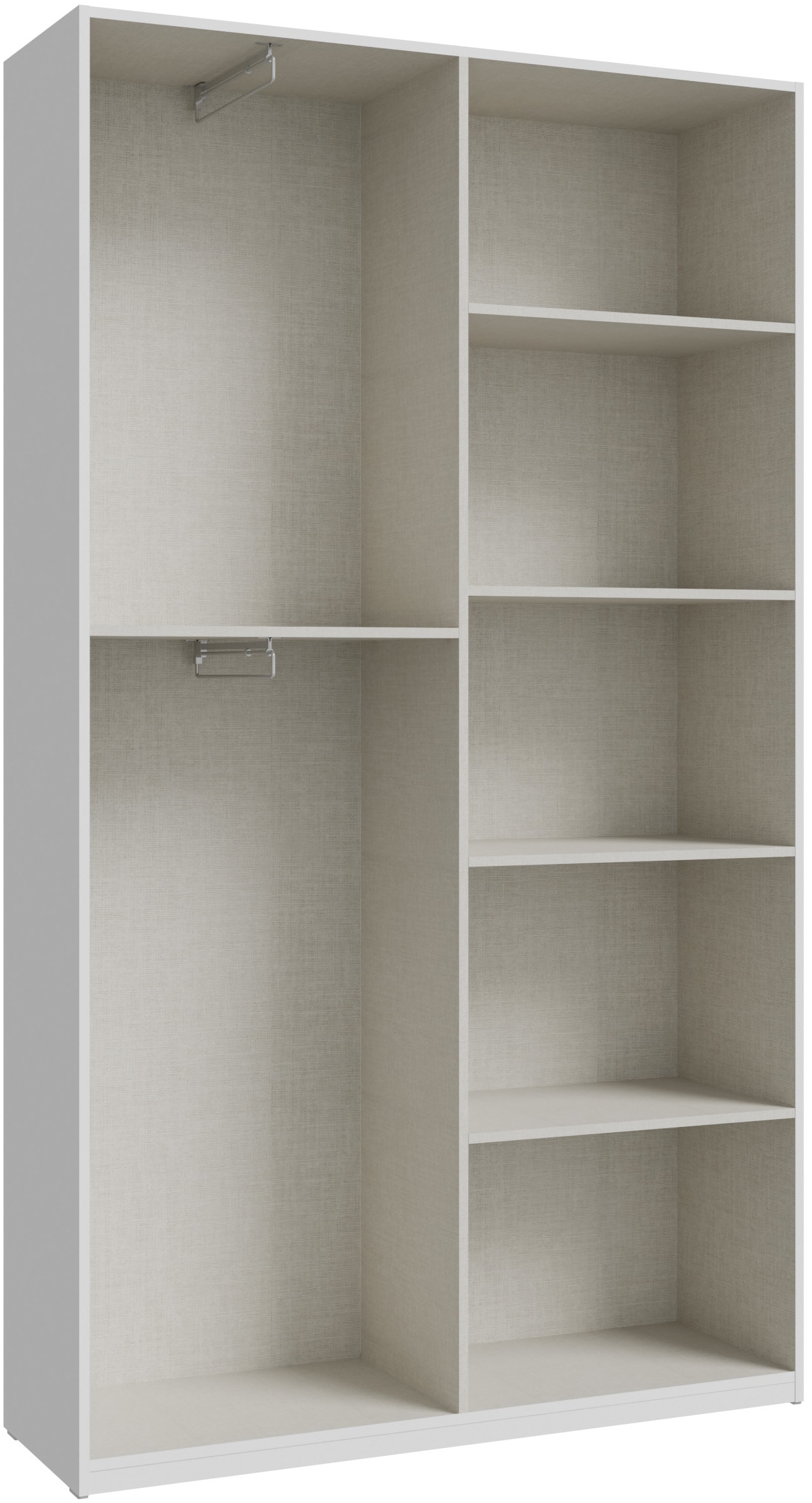FORTE Kleiderschrank B/H/T 119,5/210,5/42cm, stehende Montage