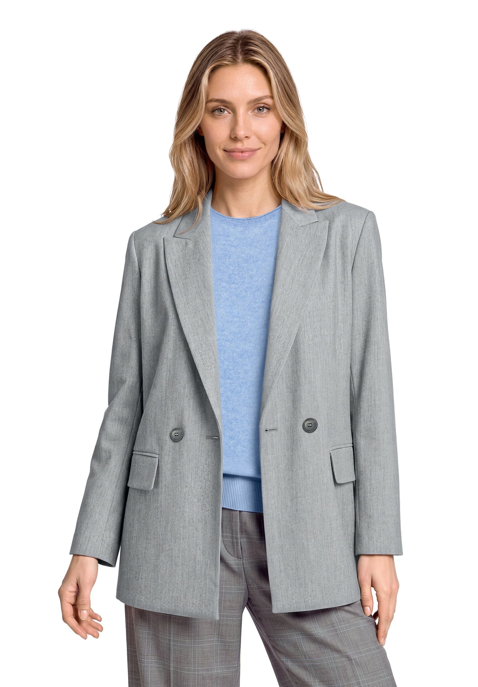 Betty&Co Longblazer »Longblazer mit Taschen«