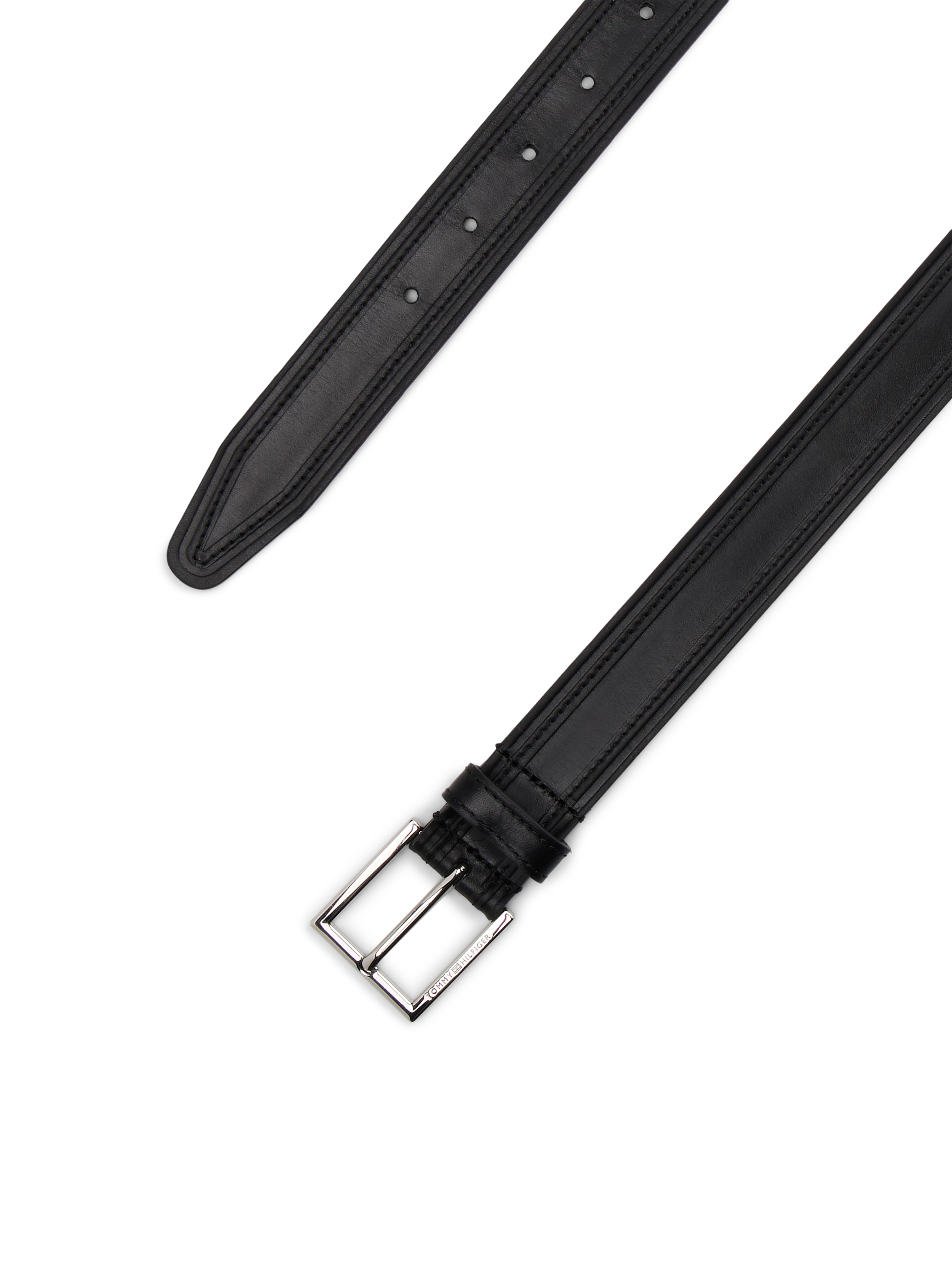 Tommy Hilfiger Ledergürtel »HUDSON EMBOSS LEATHER 3.0«, Größenverstellbar