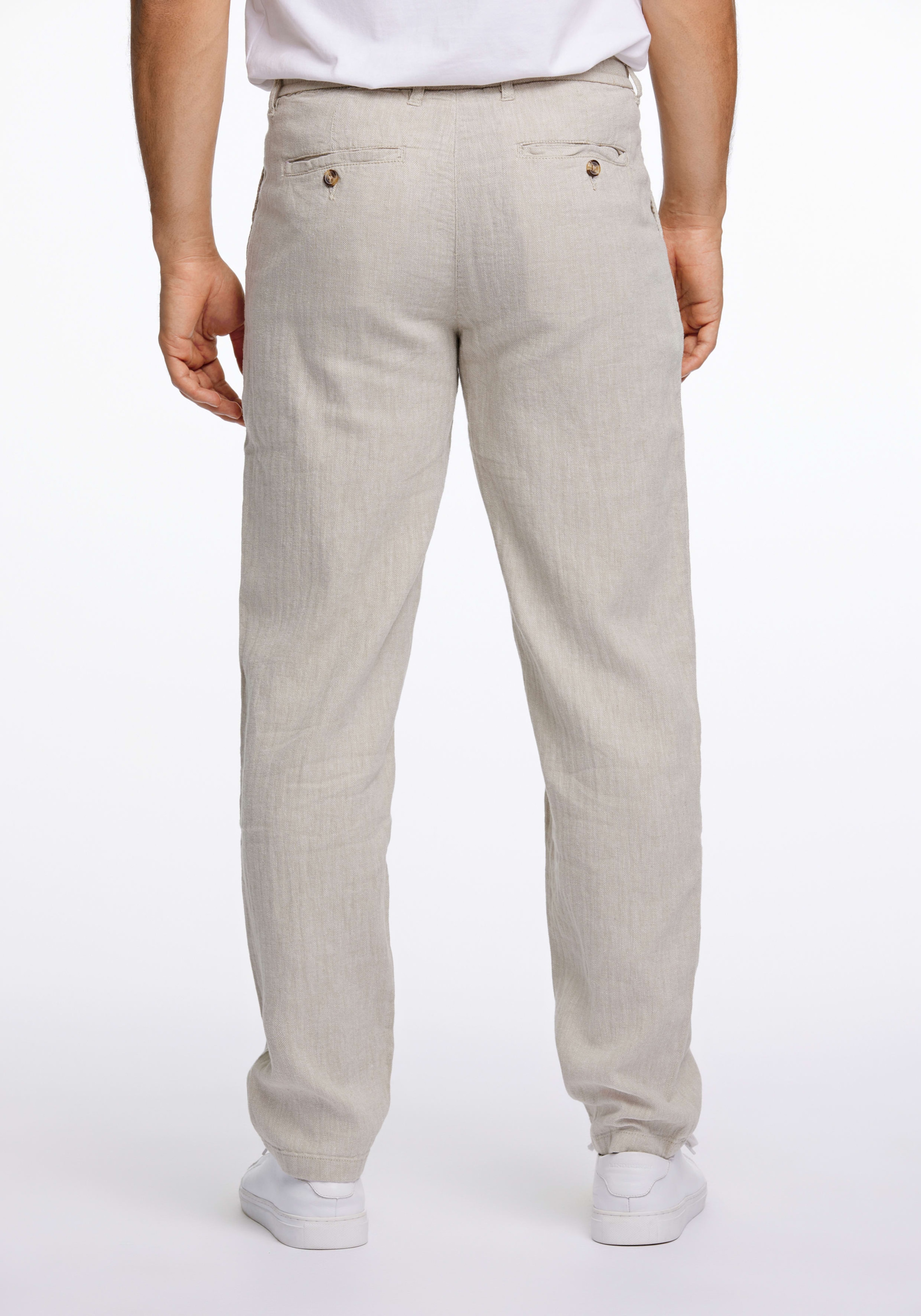 LINDBERGH Leinenhose  mit Kordelzug und elastischem Bund