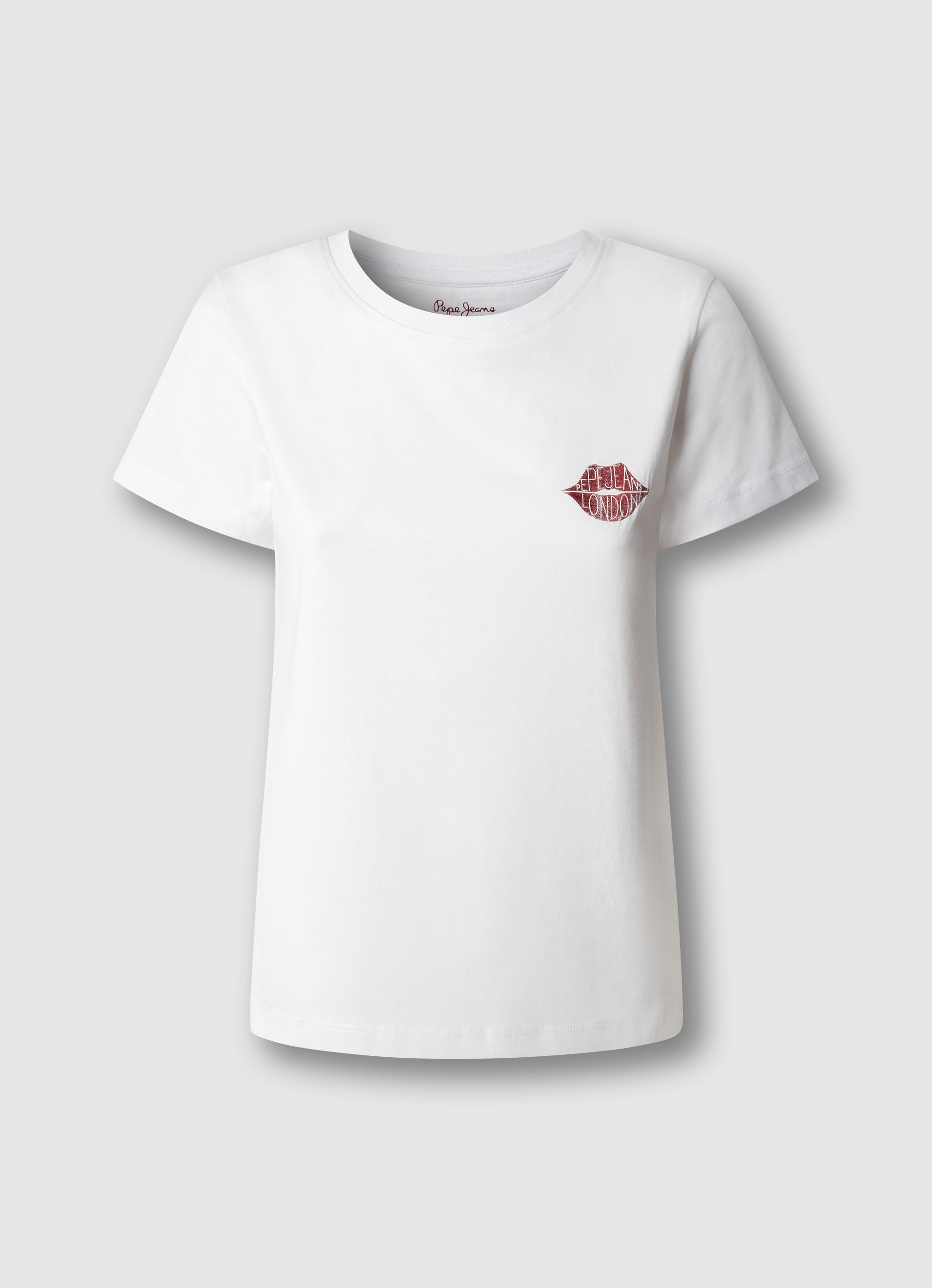 Pepe Jeans T-Shirt »BRULE« mit Runhals, kleiner Print auf der Brust