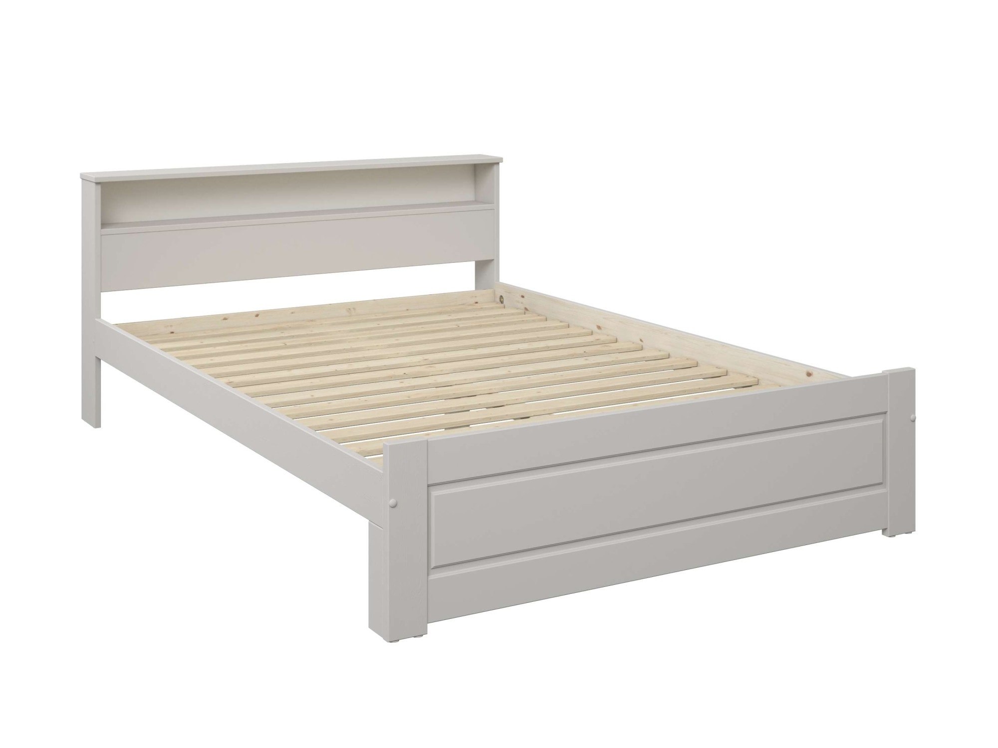 OTTO home Massivholzbett »FLAVION, TOPSELLER! Jugendbett, FSC® zertifizierte massive Kiefer« Breite: 90, 140, 180,  Qualitätsprodukt, Regal, Kassettenoptik, Schublade optional