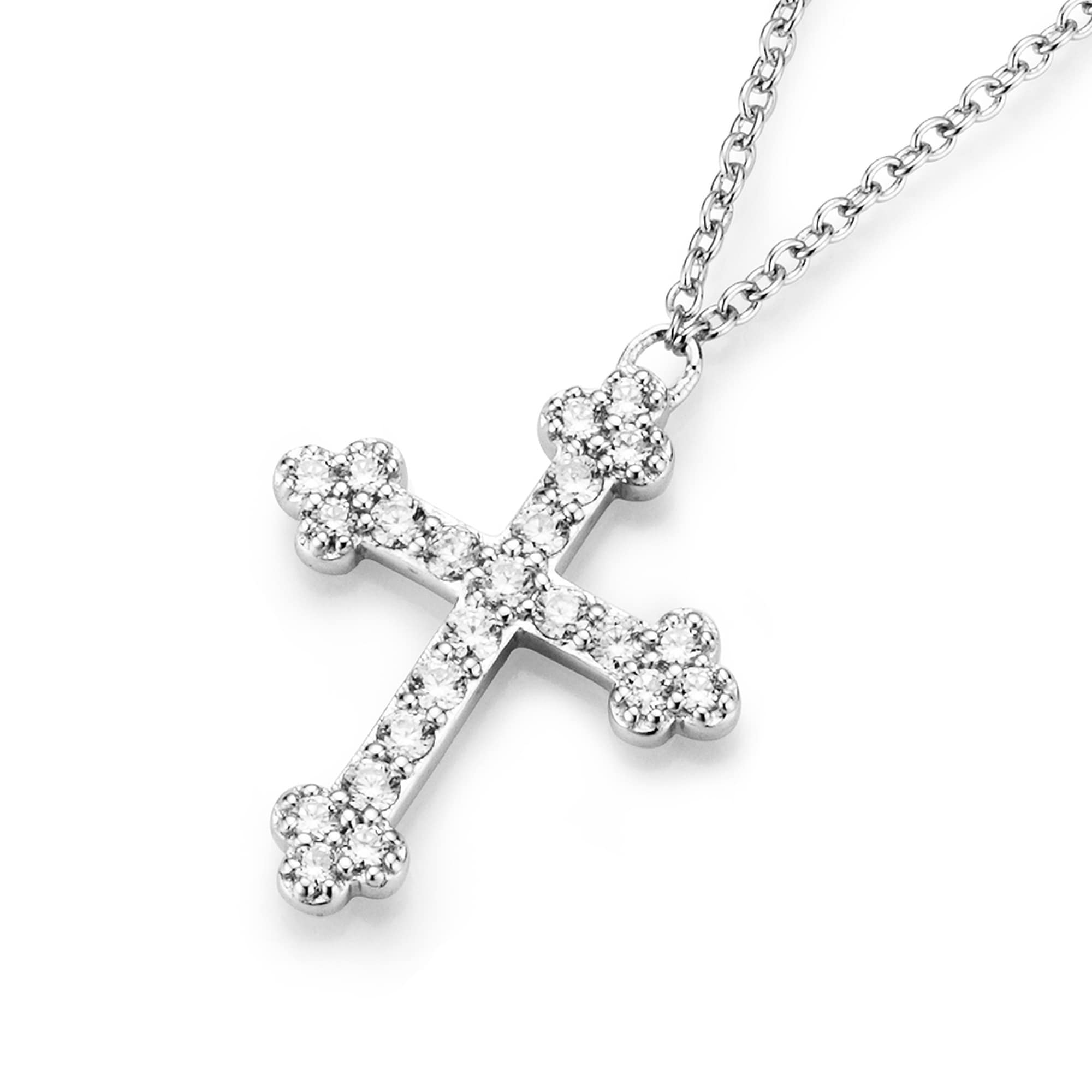 GIORGIO MARTELLO MILANO Kreuzkette »Collier Kreuz Anhänger, Silber 925«