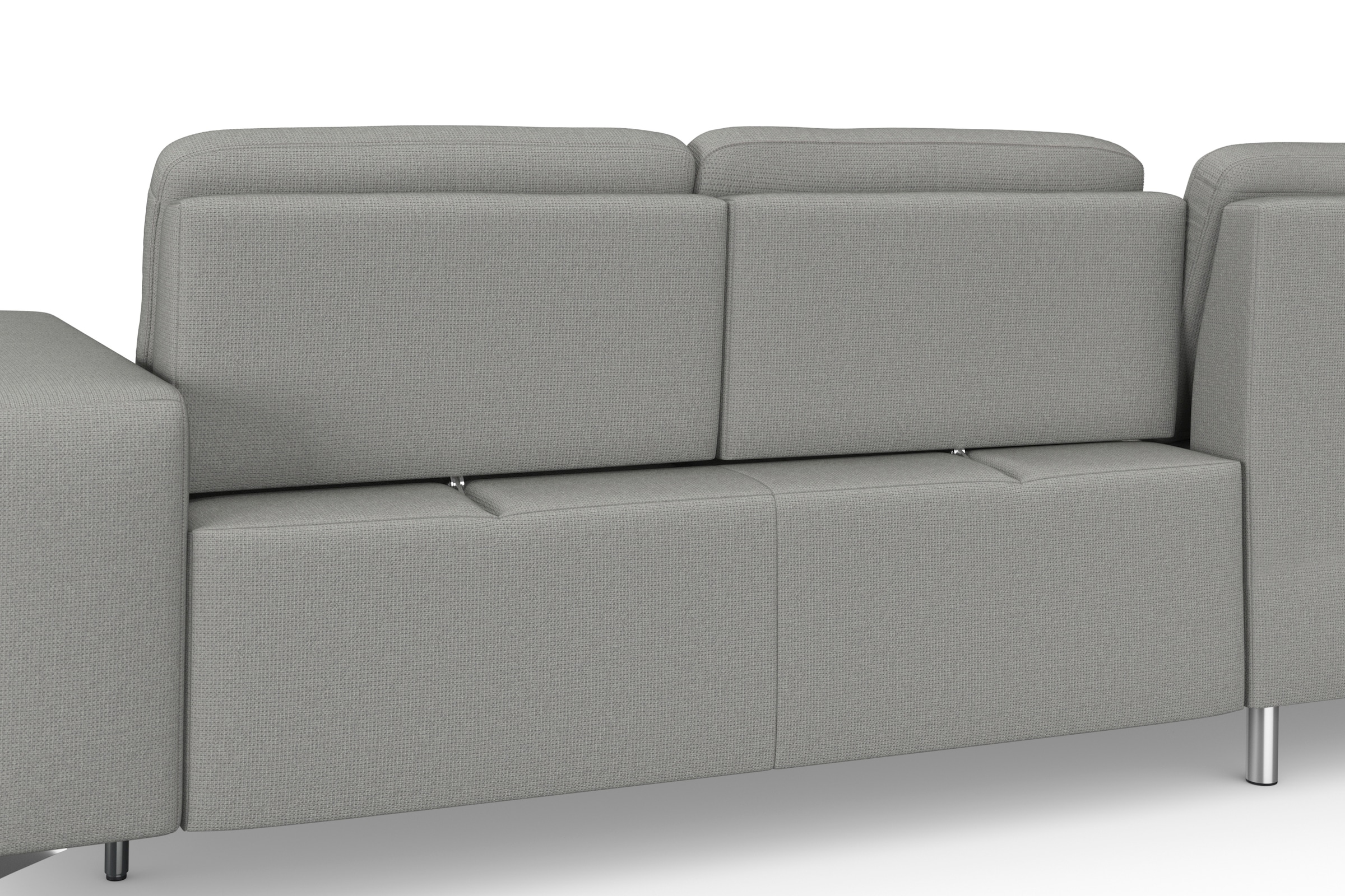 sit&more Ecksofa »Baviene L-Form«, inklusive Sitztiefenverstellung und Federkern, wahlweise Bettfunktion