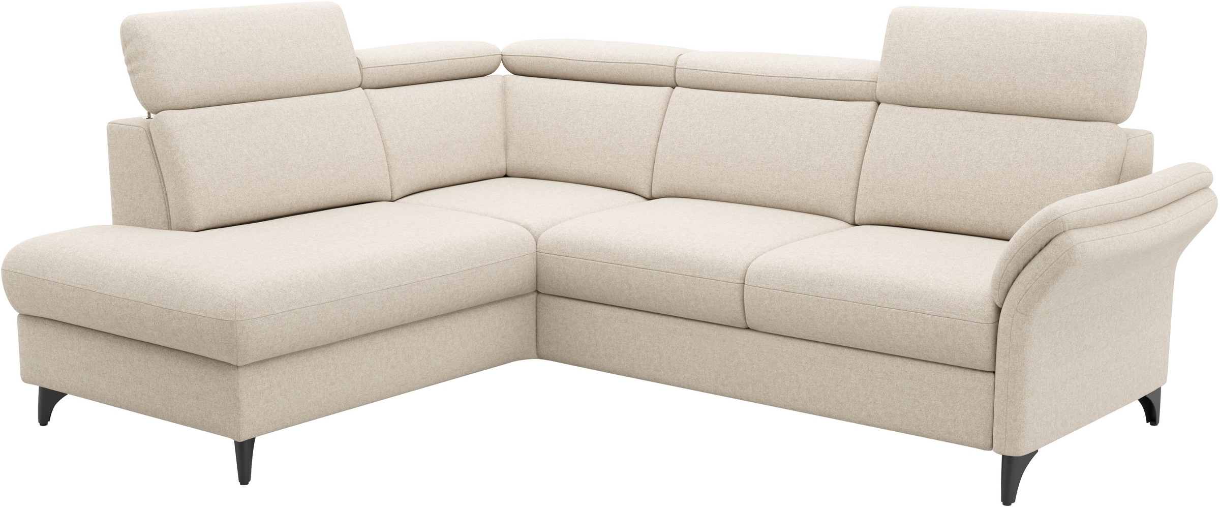 sit&more Ecksofa »Glendale, L-Form« inkl. Kopfteilverstellung, wahlweise mit Vorziehsitz und Bettkasten