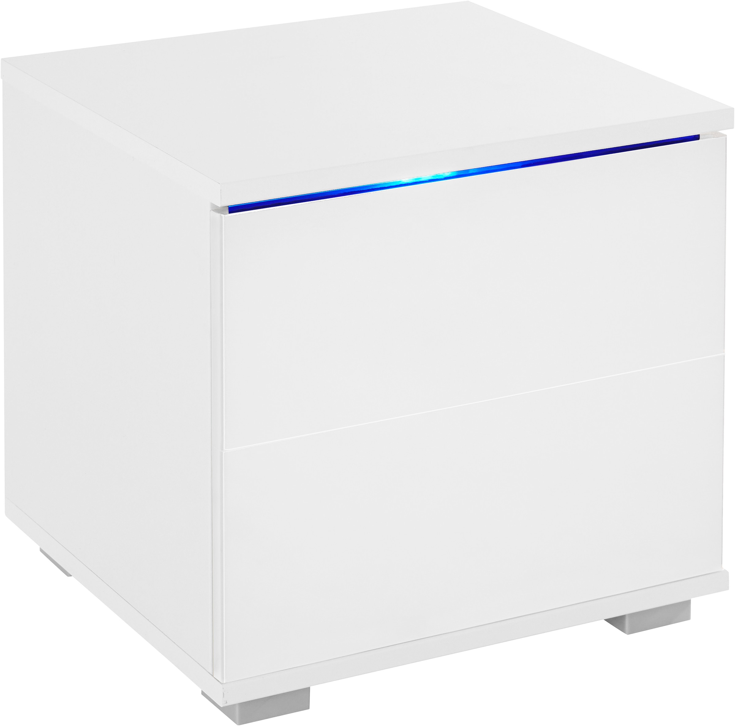 priess Nachtkommode mit LED-Beleuchtung und Push-to-open