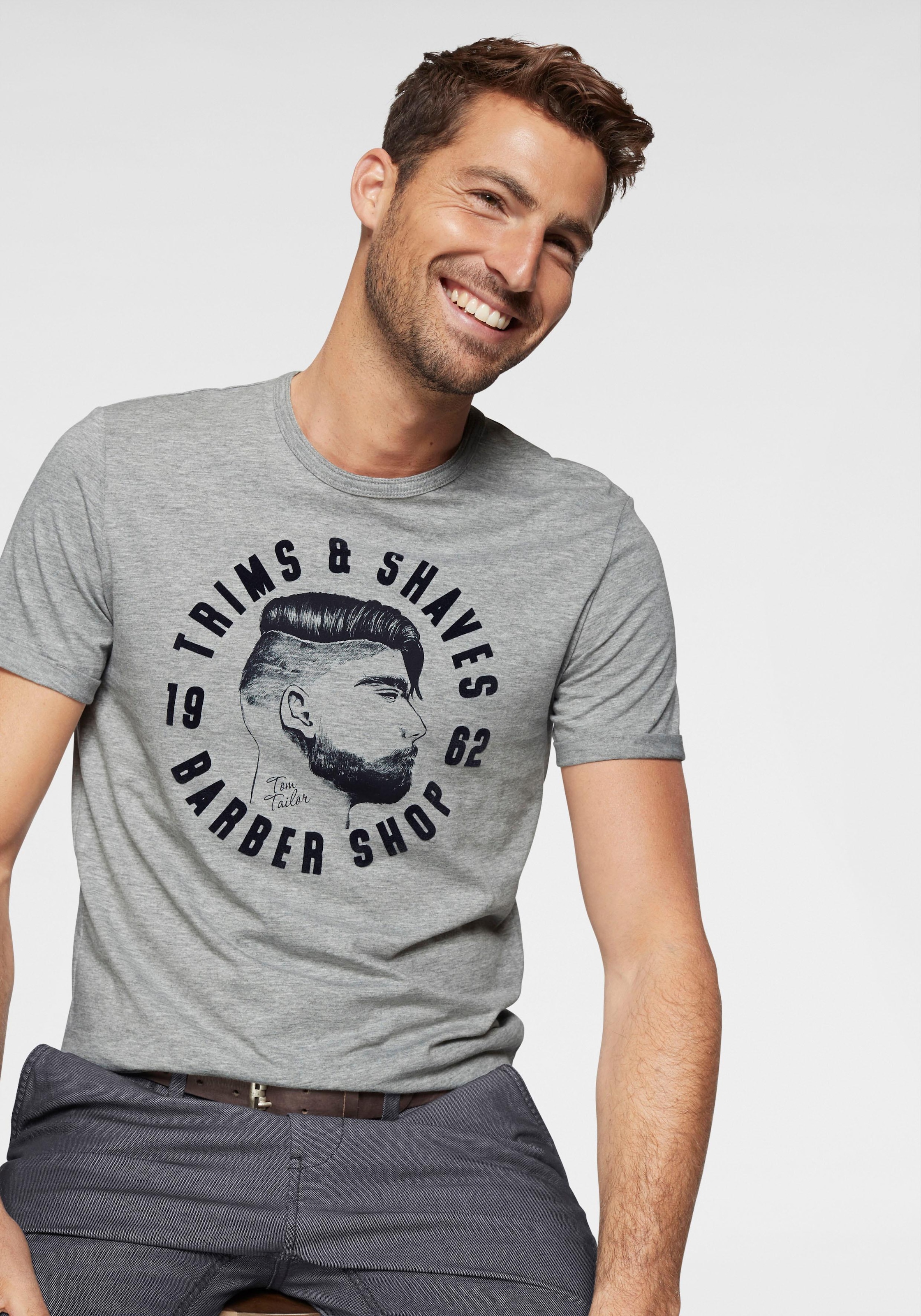 TOM TAILOR T-Shirt, mit stylischem Frontprint bei