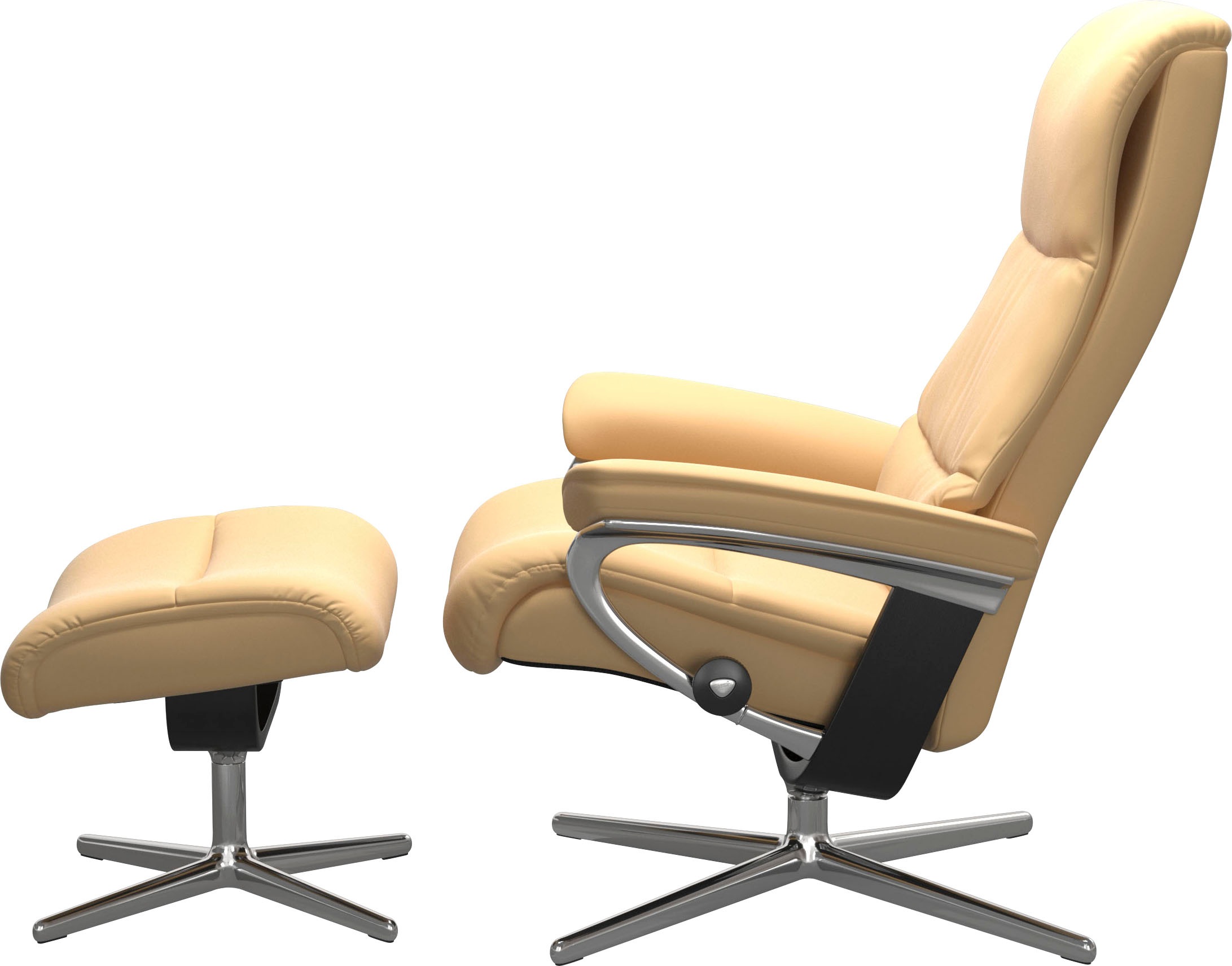 Stressless® Relaxsessel »View« mit Cross Base, Größe S, M & L, Holzakzent Schwarz