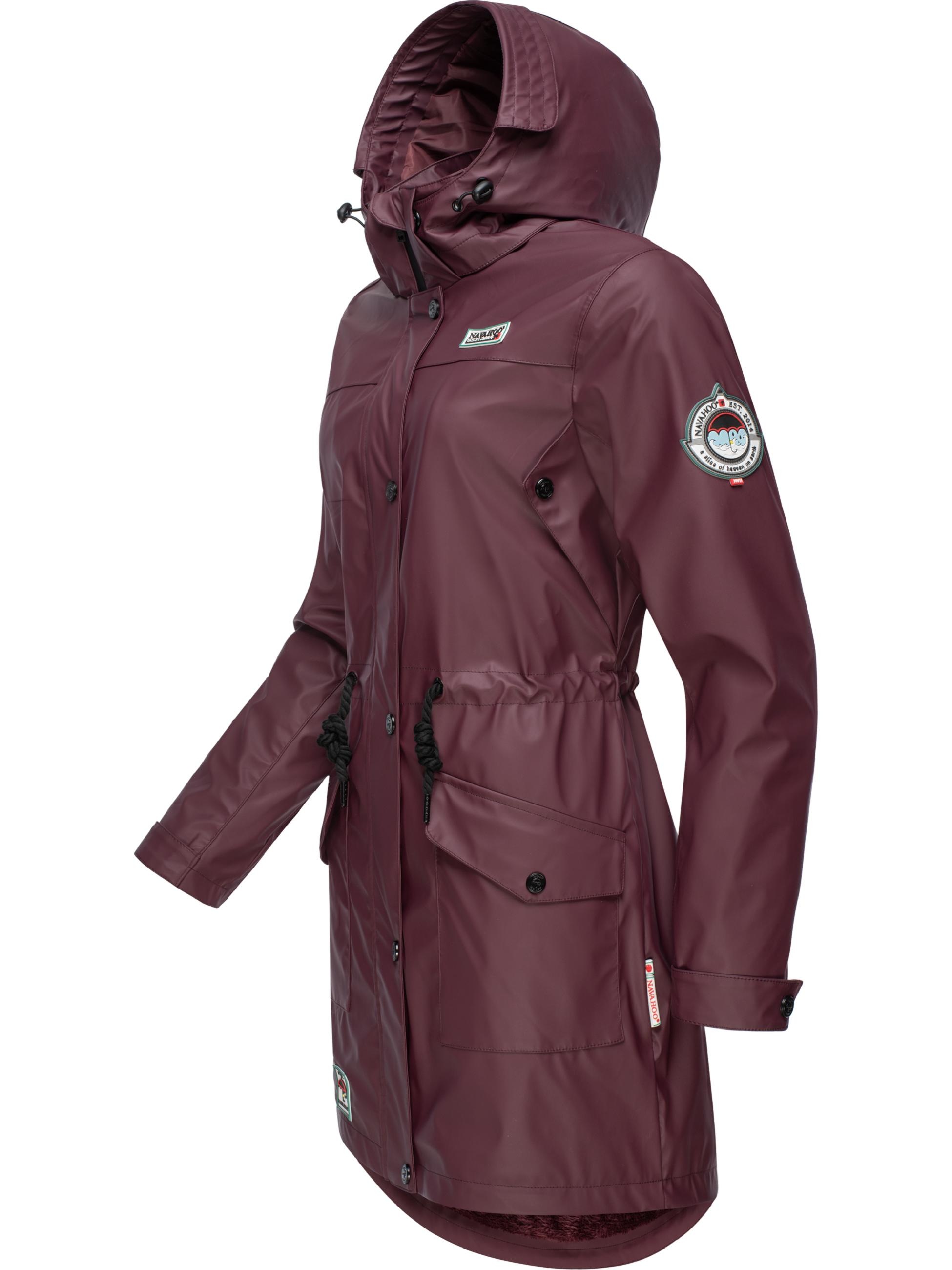 Navahoo Kurzmantel »Regenjacke Deike«, modischer Damen Outdoor Regenmantel