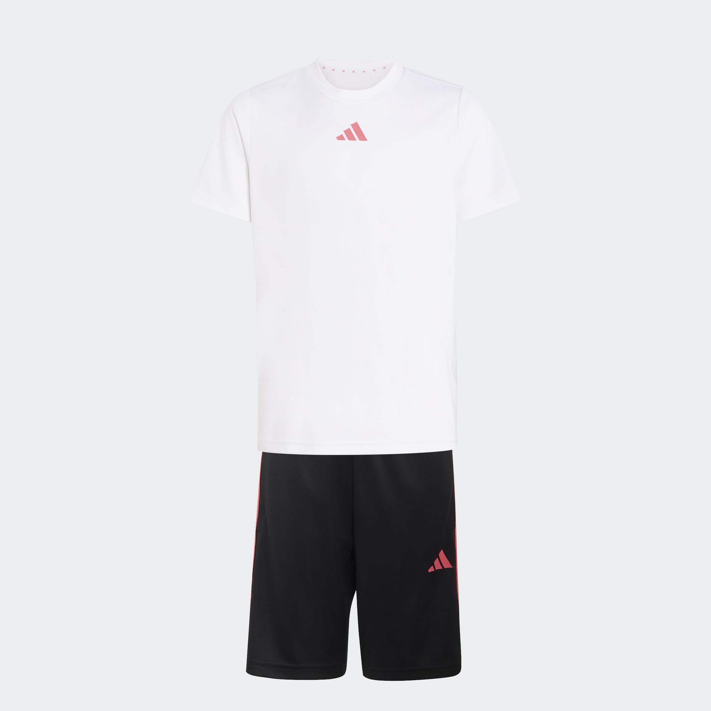 adidas Sportswear Trainingsanzug »J TR-ES 3S SET« 2 zweiteiliges Set, sportlicher Stil, Shirt und Shorts/kurze Hose