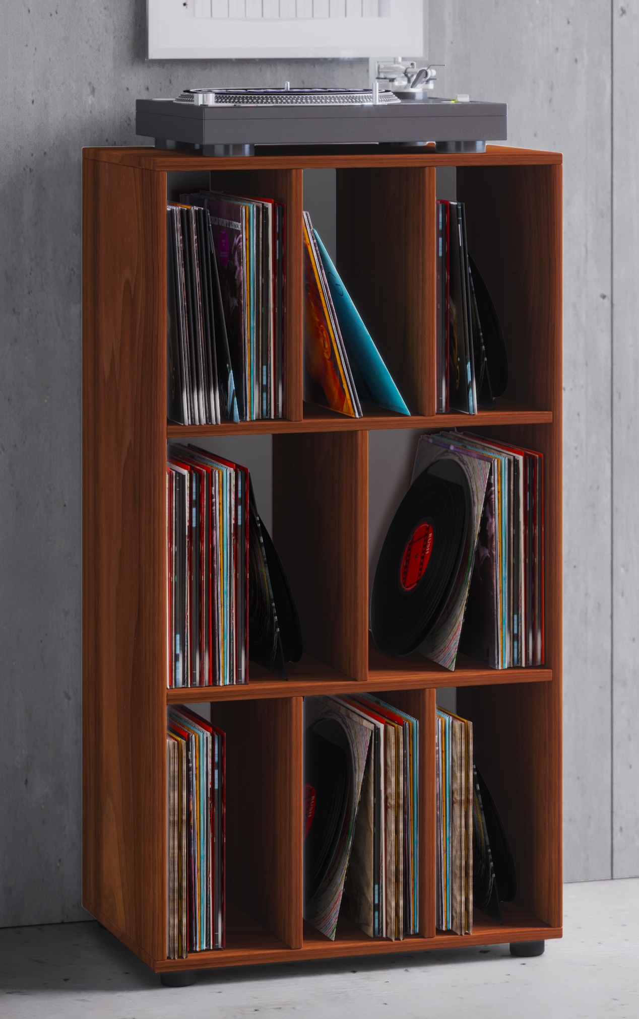 VCM Standregal »Schallplattenregal Raumteiler LP Schaltino«