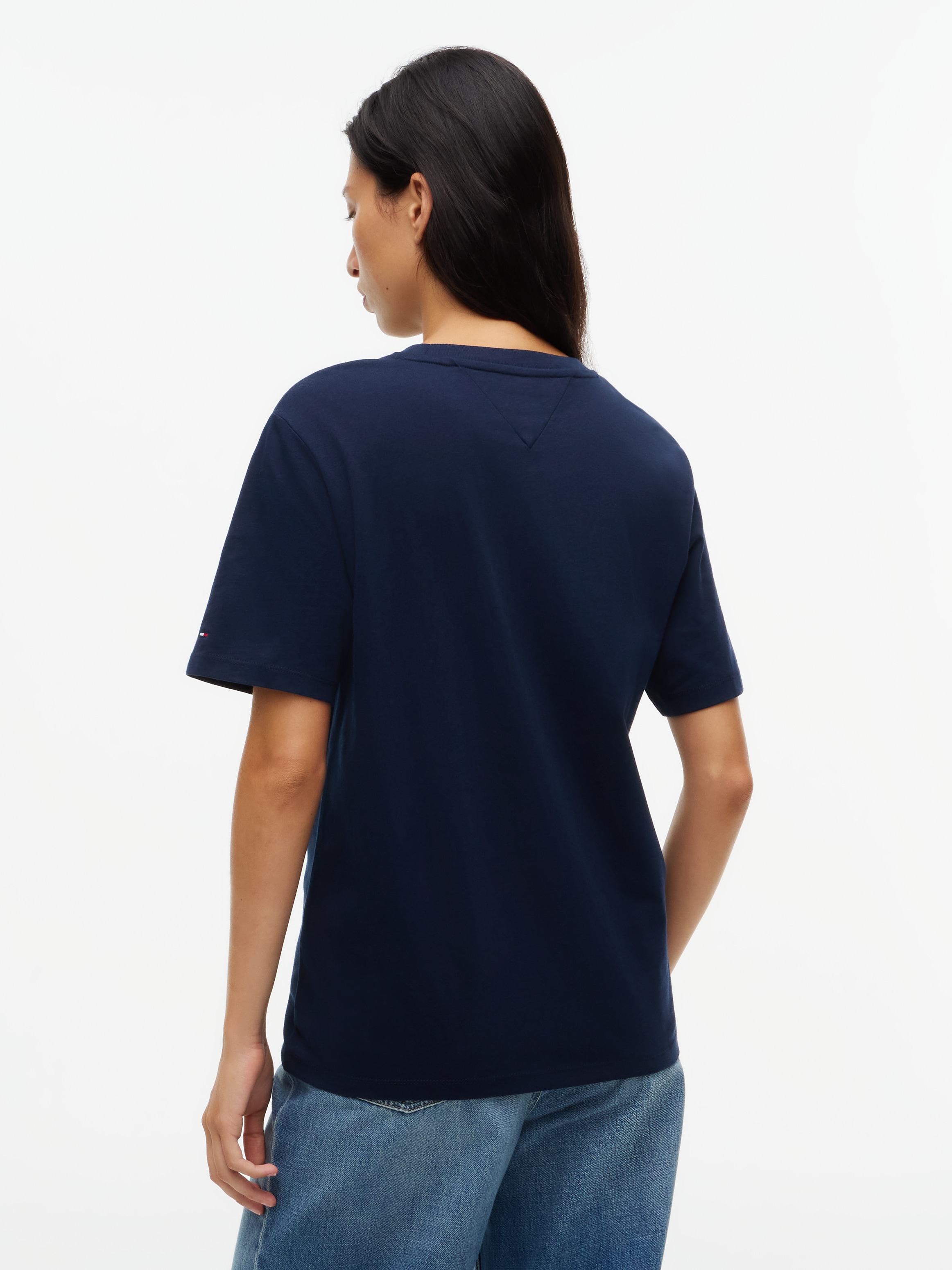 Tommy Jeans Rundhalsshirt »TJW RLX TOMMY ARCH TEE« Baumwolle,  relaxed fit