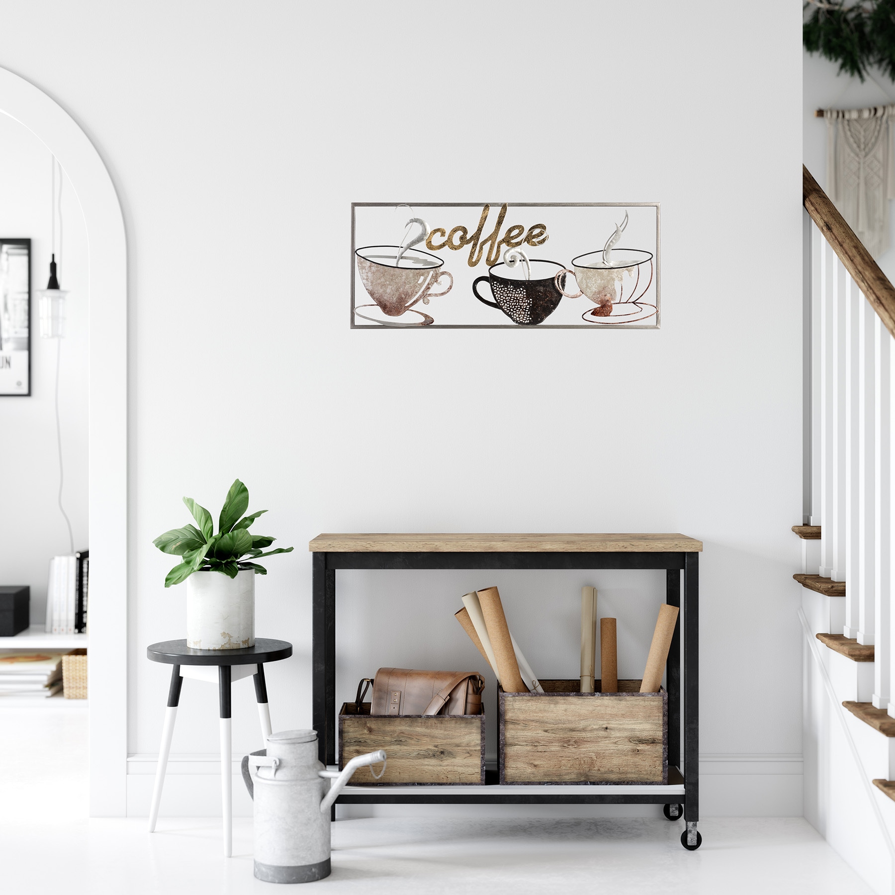 Bönninghoff Metallbild »KAFFEE 25x61 cm – Deko modern«