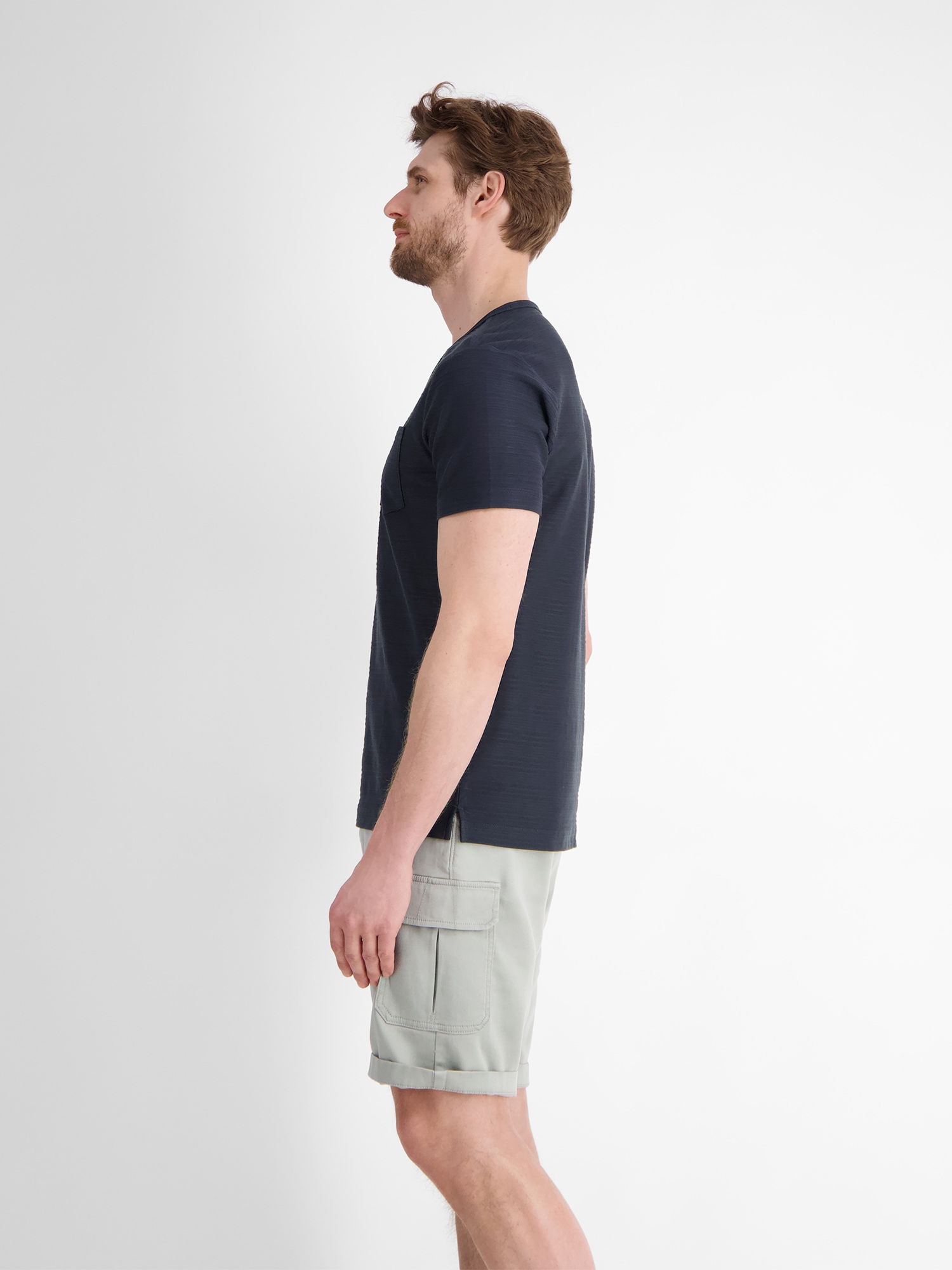 LERROS Henleyshirt »LERROS Serafino-Shirt, sommerlich-tonal gestreift«