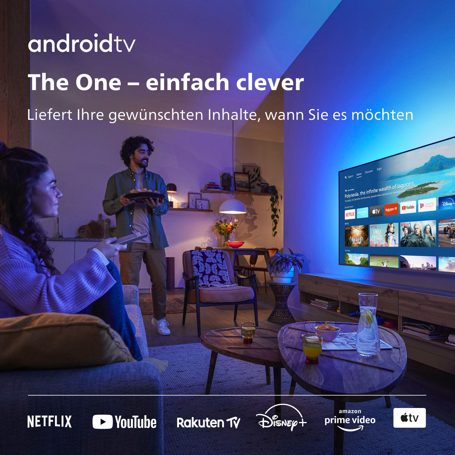 Philips LED-Fernseher »86PUS8807/12«, 4K Ultra HD, Android TV-Smart-TV-Google TV