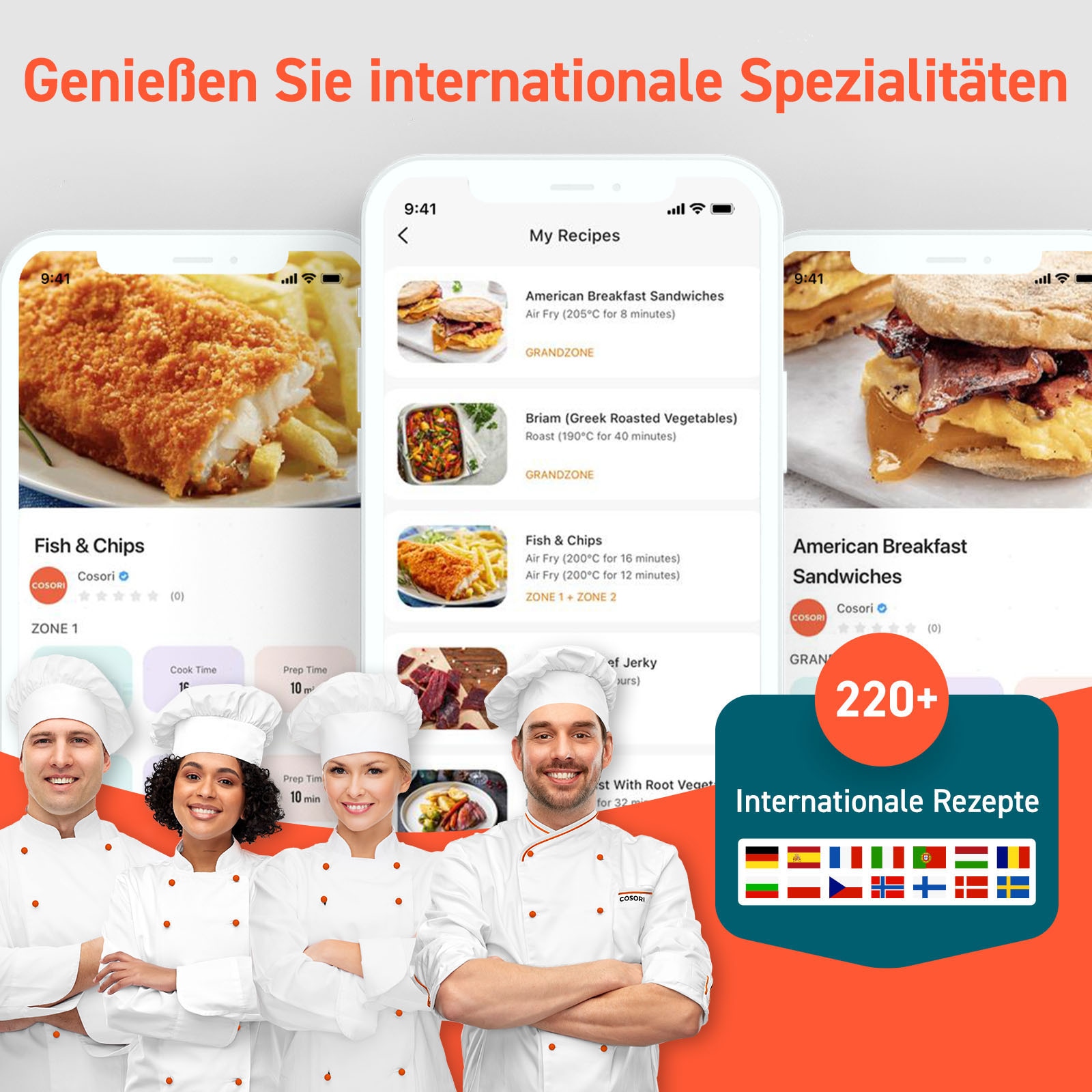 Cosori Heißluftfritteuse »CAF-TF101S-AEUR« 2800 W