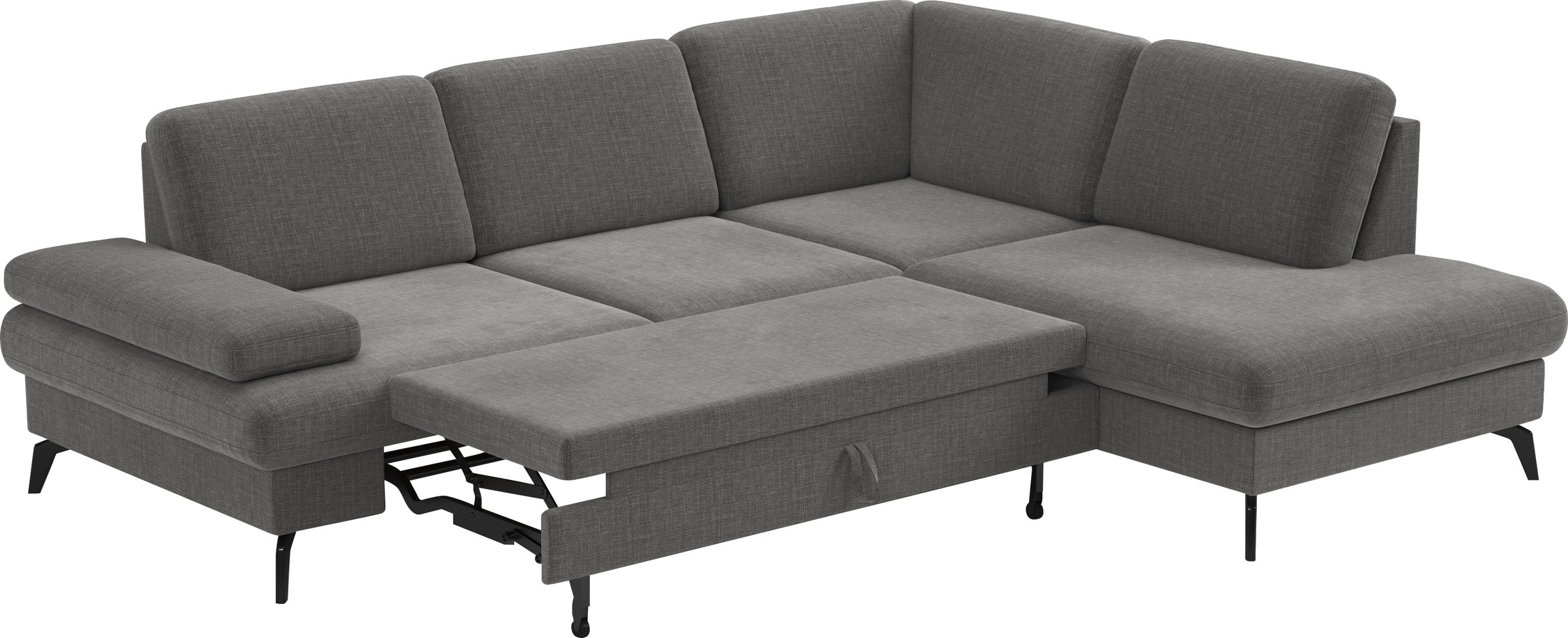 sit&more Ecksofa »Morris L-Form, inkl. Sitztiefenverstellung«, wahlweise mit Armteilverstellung, Bettfunktion & Bettkasten