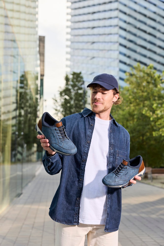 Rieker Slip-On Sneaker  Slipper, Schlupfschuh, Halbschuh, Freizeitsneaker mit Gummizug