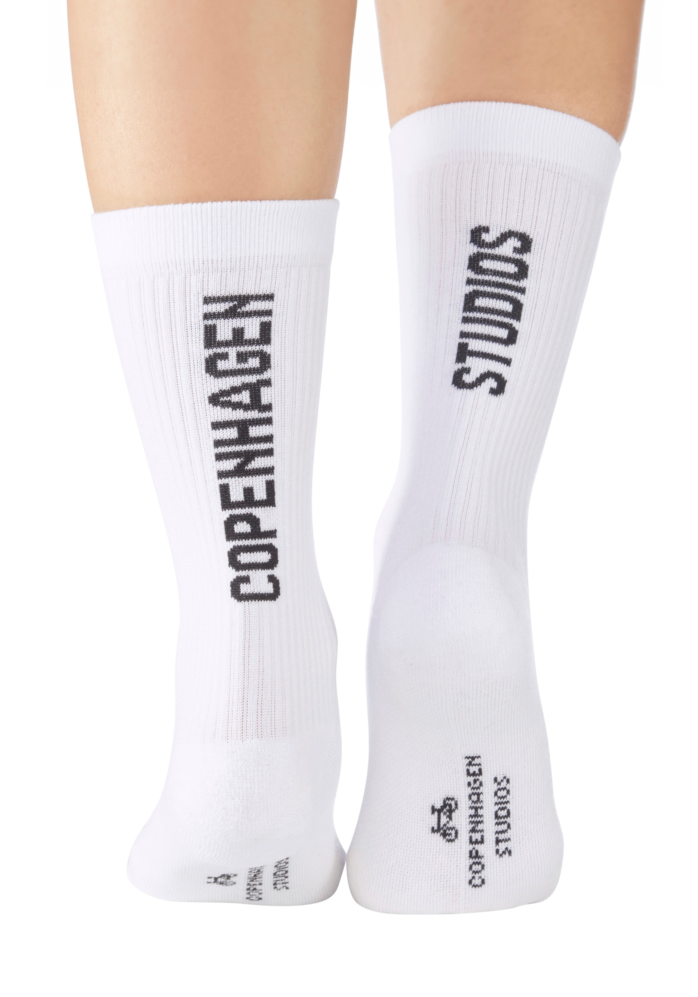Copenhagen Studios Tennissocken, (Packung, 3 Paar), mit großem Schriftzug