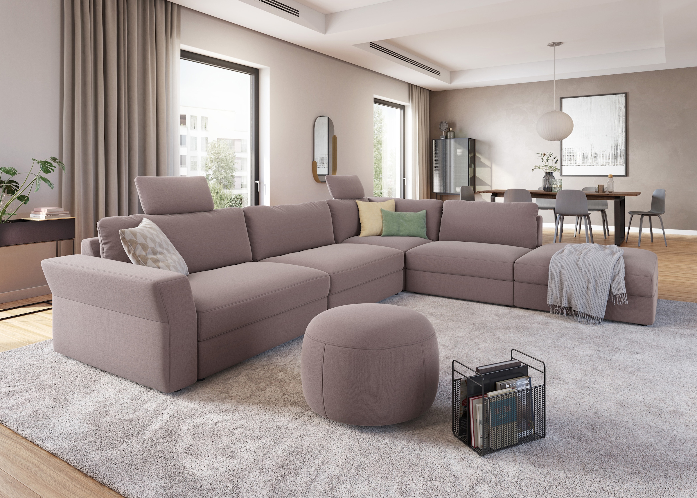 Ecksofa »Cadabra L-Form«, Breite 356 cm, mit Sitztiefenverstellung