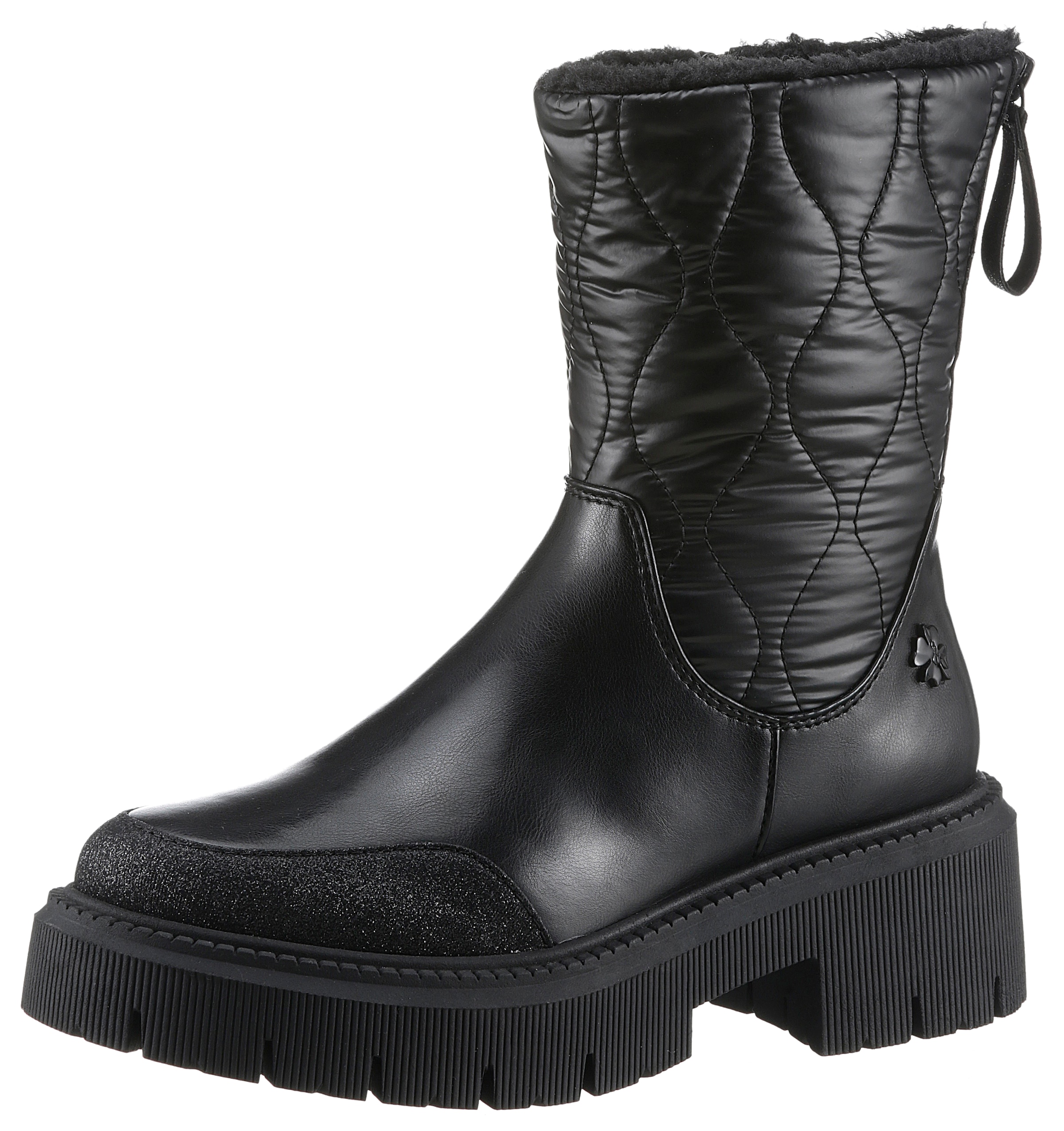 MARCO TOZZI by GMK Winterboots »TORIA«, Blockabsatz, Plateau, Winterstiefelette mit TEX-Ausstattung