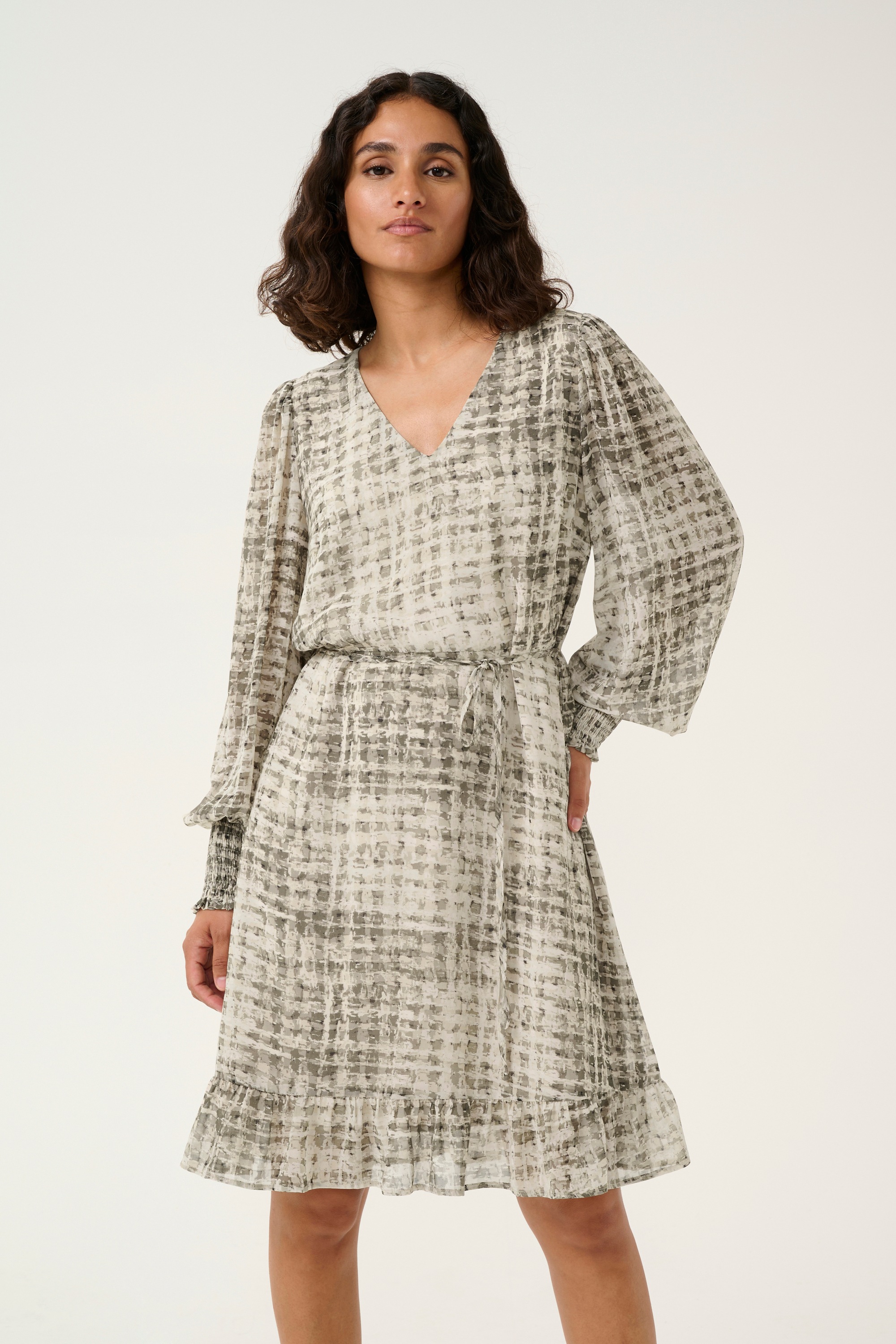 KAFFE Midikleid »Damen Kleid KAtrinike«