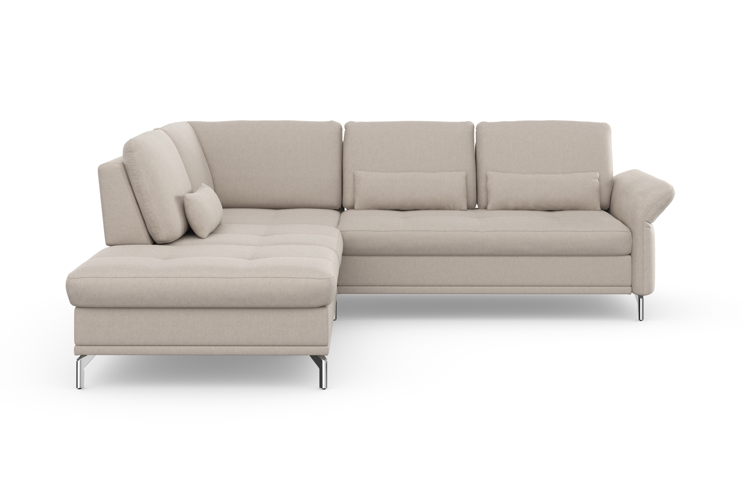 Home affaire Ecksofa »Palm Beach L-Form« Federkern, mit Sitztiefenverstellung, wahlweise mit Bettfunktion