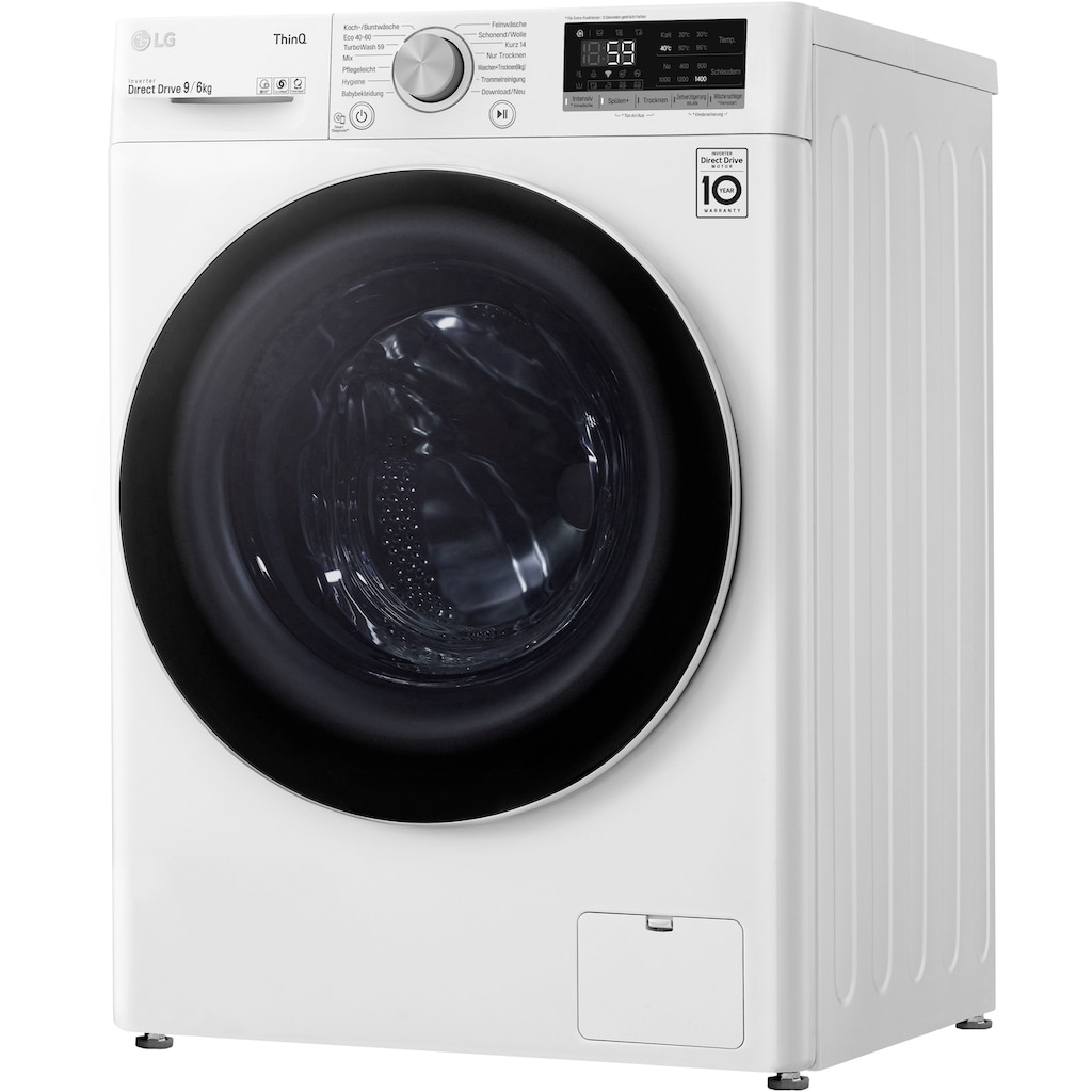 LG Waschtrockner »V5WD96TW0«, AquaLock® Vollwasserschutz