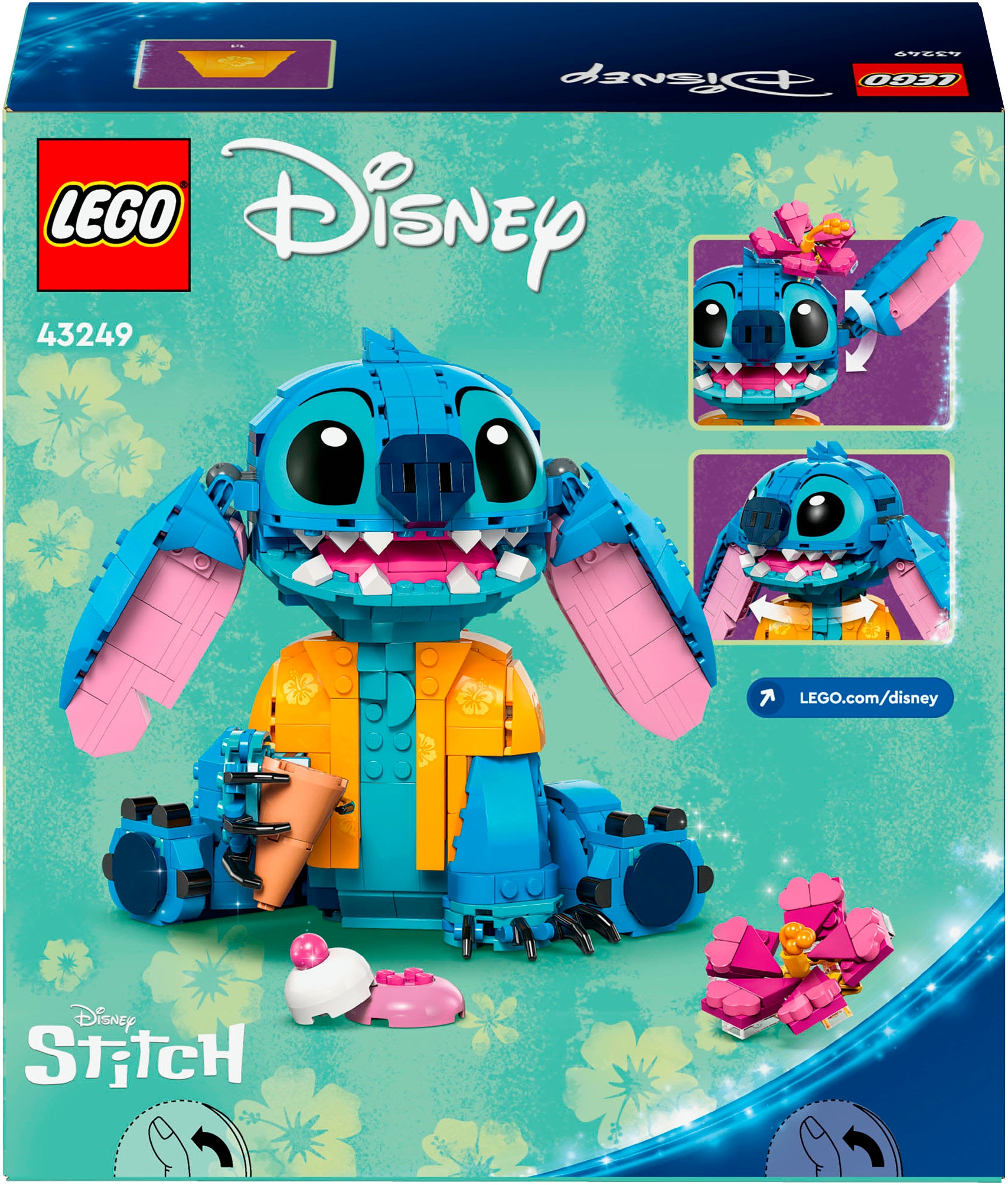 LEGO® Konstruktionsspielsteine »Stitch (43249), LEGO® Disney Classic«, (730 St.), Made in Europe