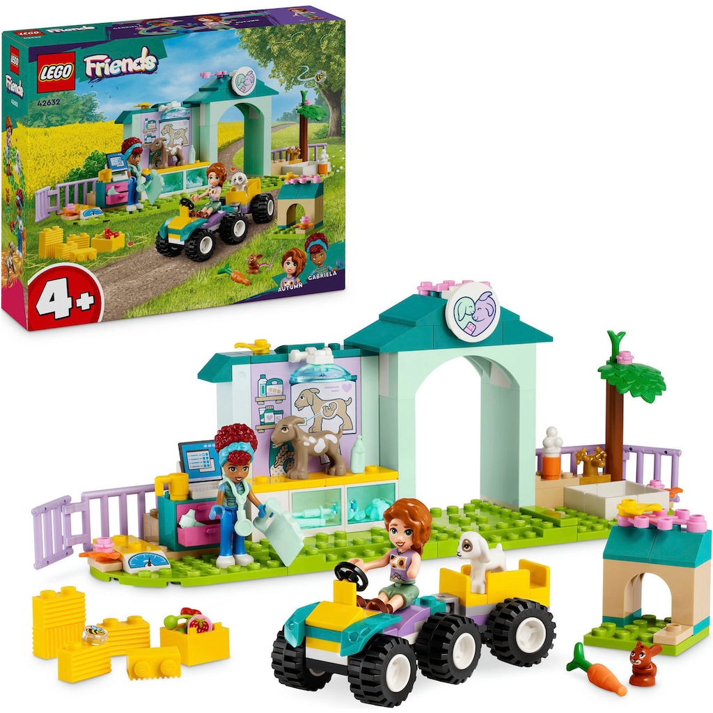 LEGO® Konstruktionsspielsteine »Farmtierklinik (42632), LEGO Friends«, (161 St.)