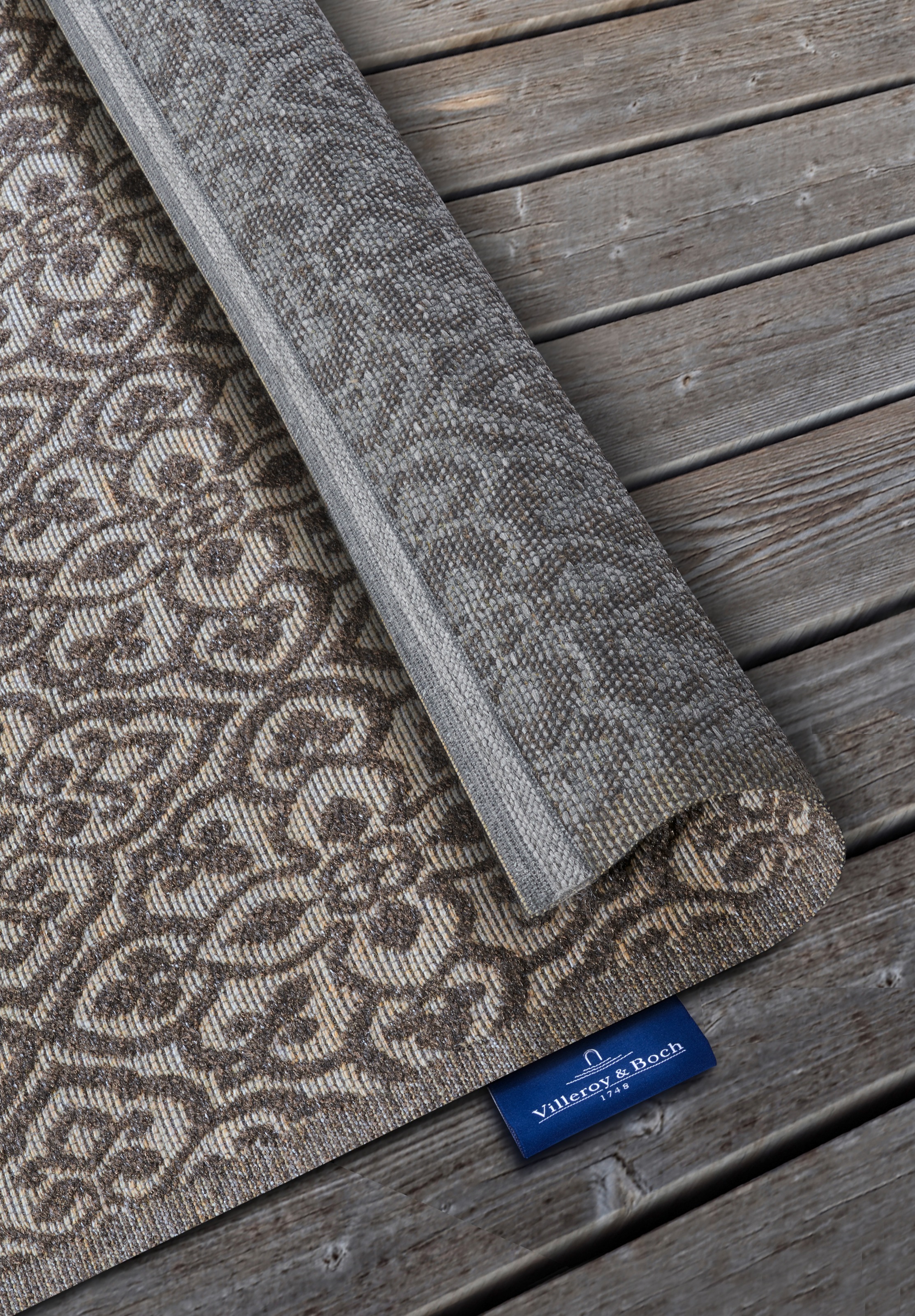 Villeroy & Boch Outdoorteppich »Julie«, rechteckig, 4 mm Höhe, In-& Outdoor, Flachgewebe, wetterfest, Terrasse, Balkon, modern, Trend