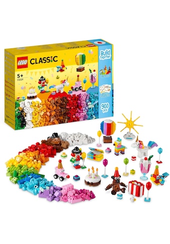 Konstruktionsspielsteine »Party Kreativ-Bauset (11029), LEGO® Classic«, (900 St.)