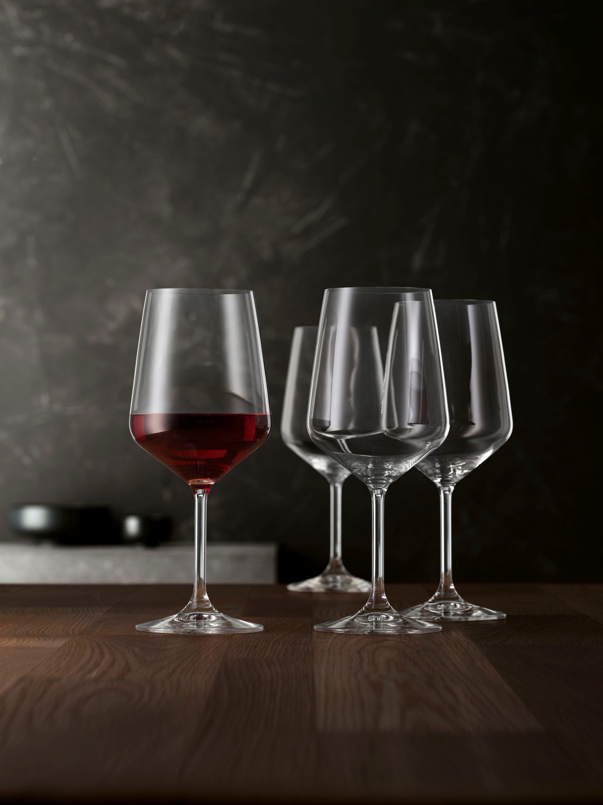 SPIEGELAU Rotweinglas »Style«, (Set, 4 tlg., Set bestehend aus 4 Gläsern), 630 ml, 4-teilig