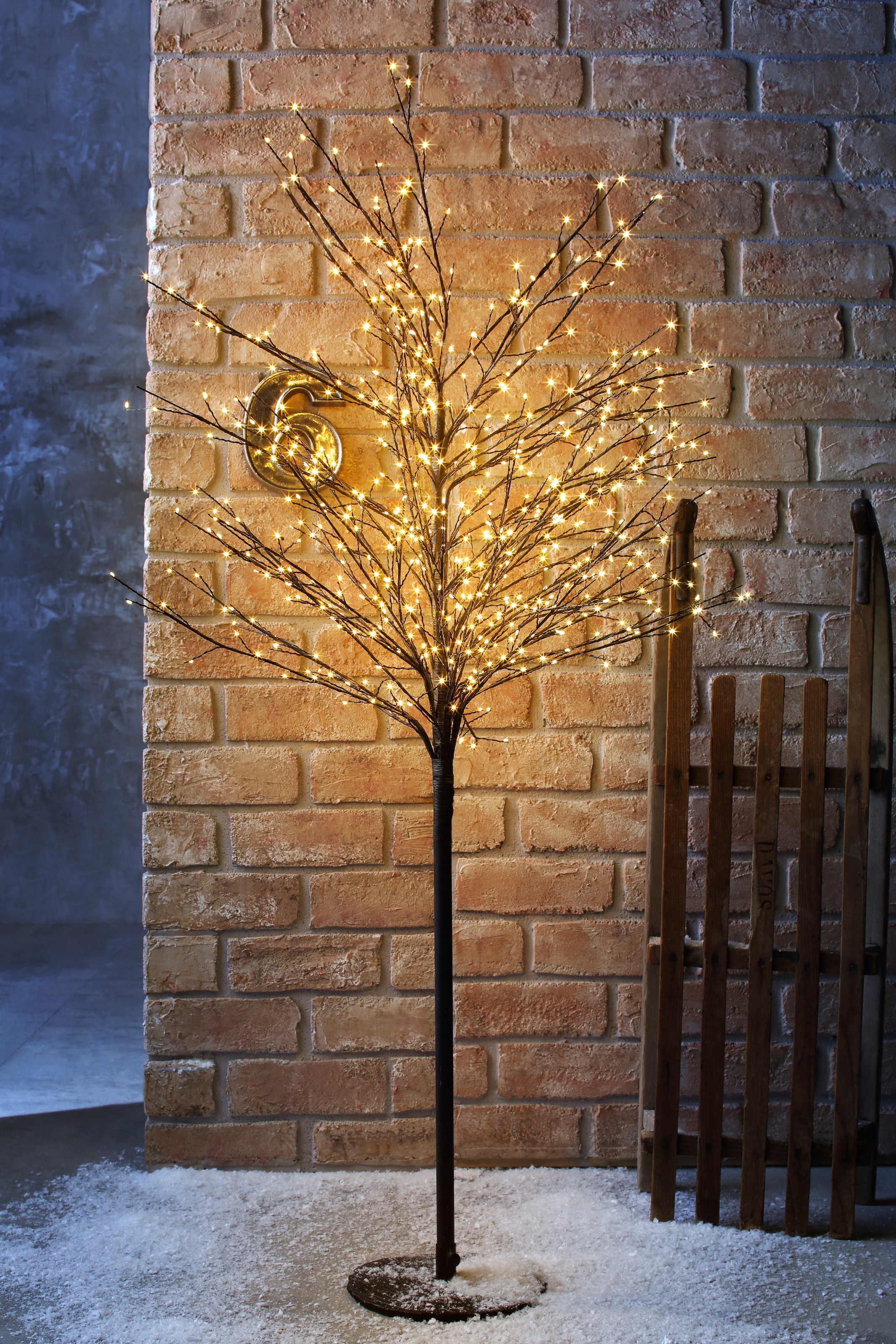 AM Design LED Baum Warmweiß Weihnachtsdeko aussen, mit 580 warmweißen LEDs