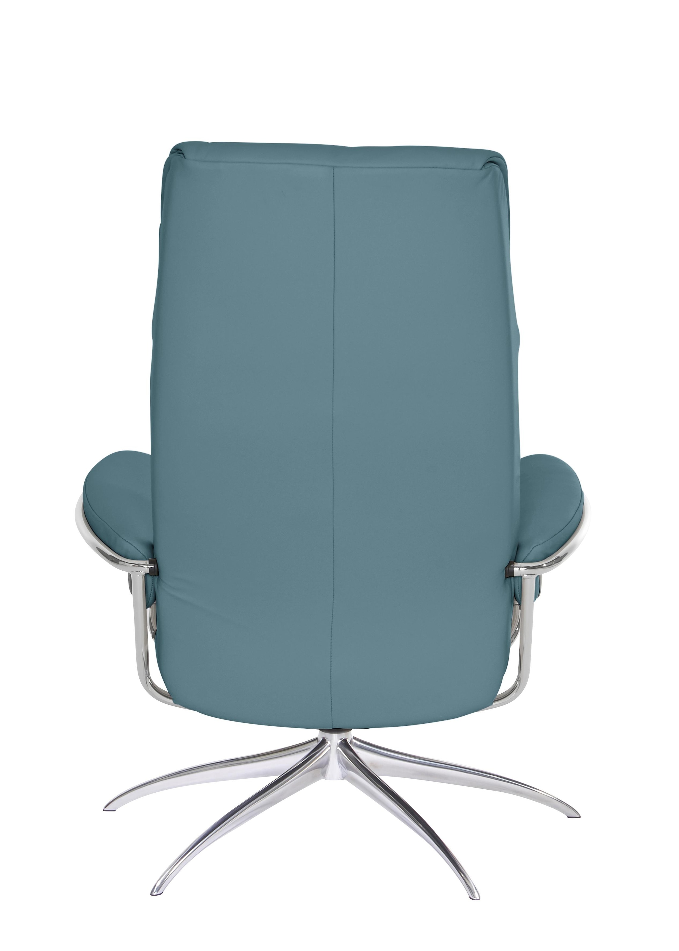 Stressless® Relaxsessel »London«, (Set, Relaxsessel mit Hocker), mit Hocker, High Back, mit Star Base, Gestell Chrom