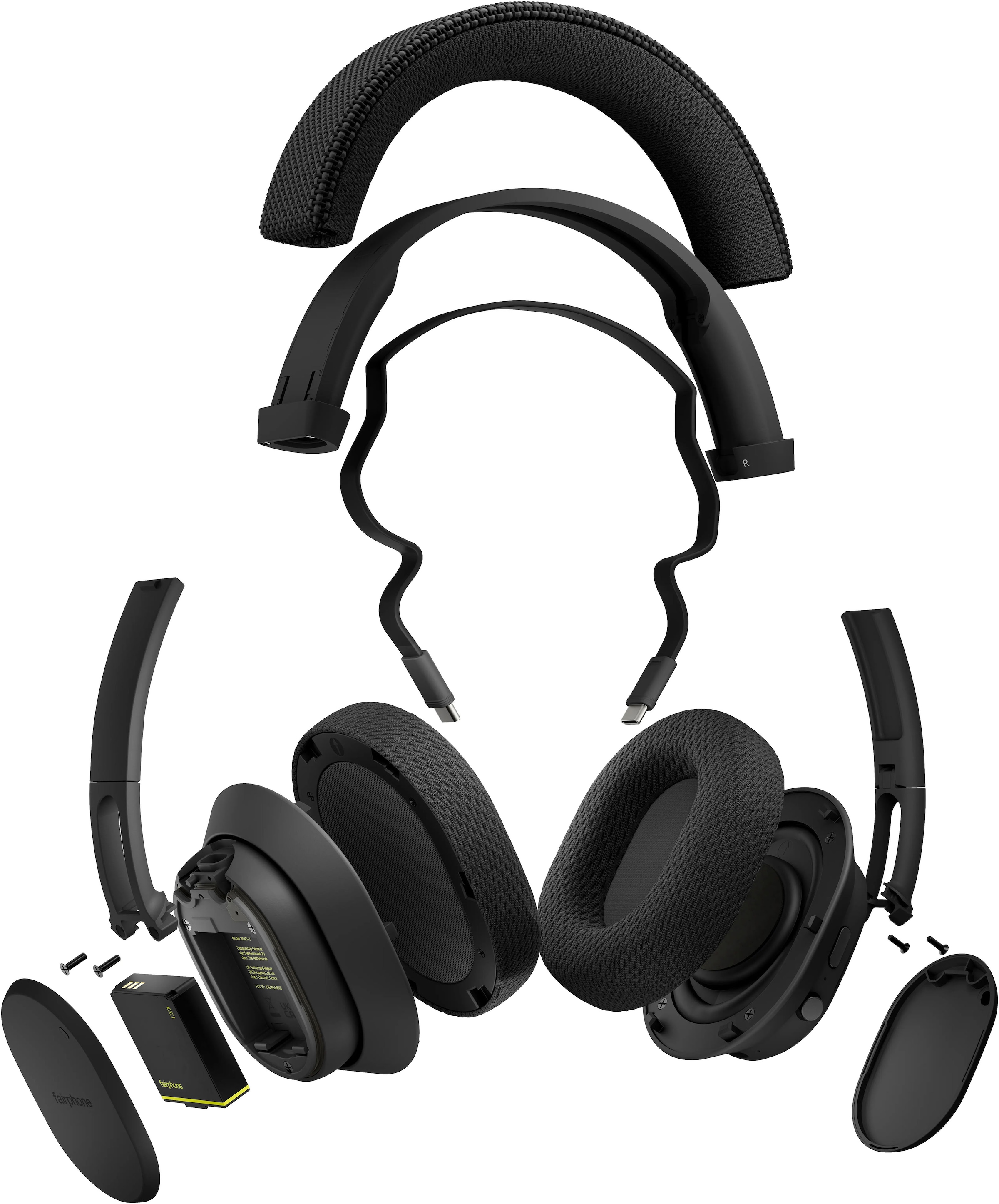Fairphone Over-Ear-Kopfhörer »Fairbuds XL (2025)« Bluetooth Active Noise Cancelling (ANC)