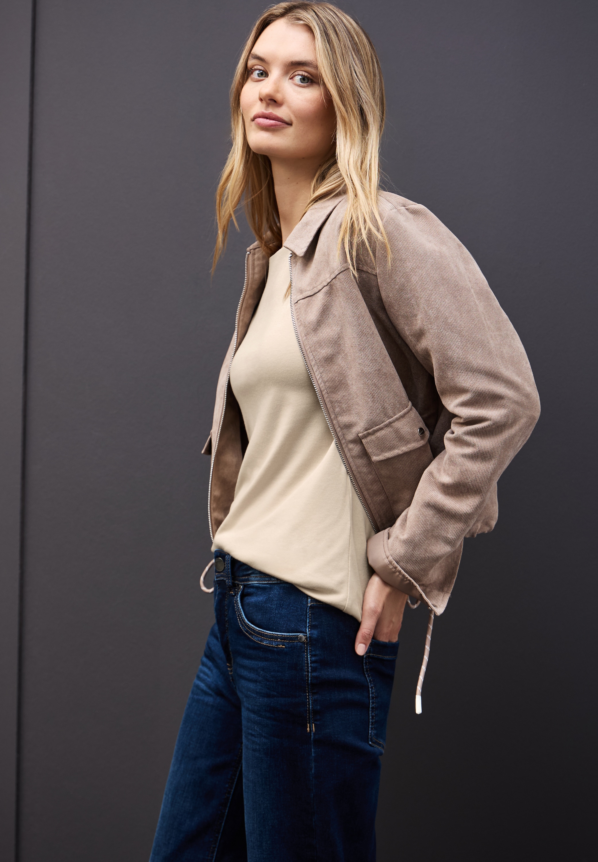 STREET ONE Langarmshirt »Style Lanea« mit U-Boot Ausschnitt