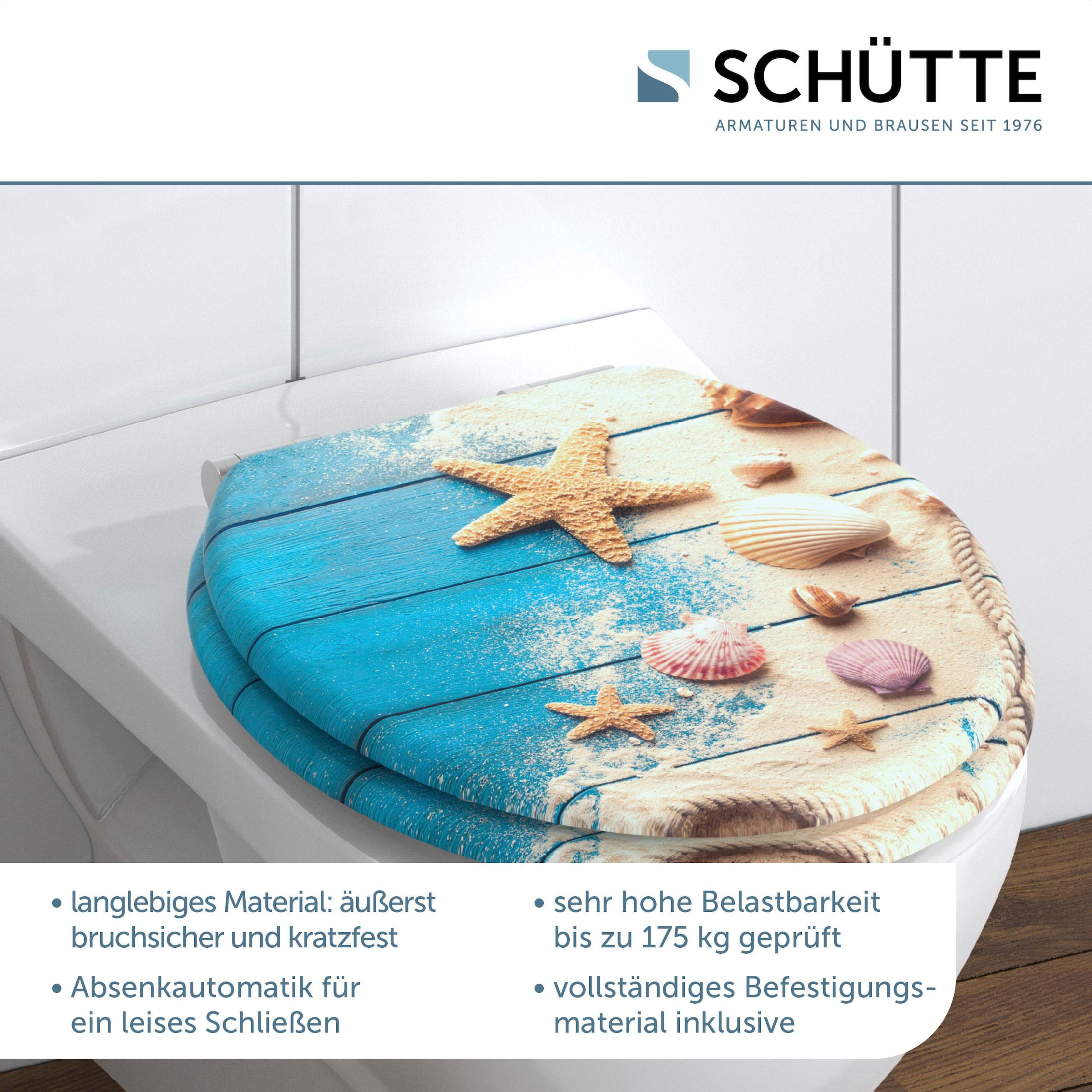Schütte WC-Sitz »BEACH AND WOOD«, Toilettendeckel, mit Absenkautomatik