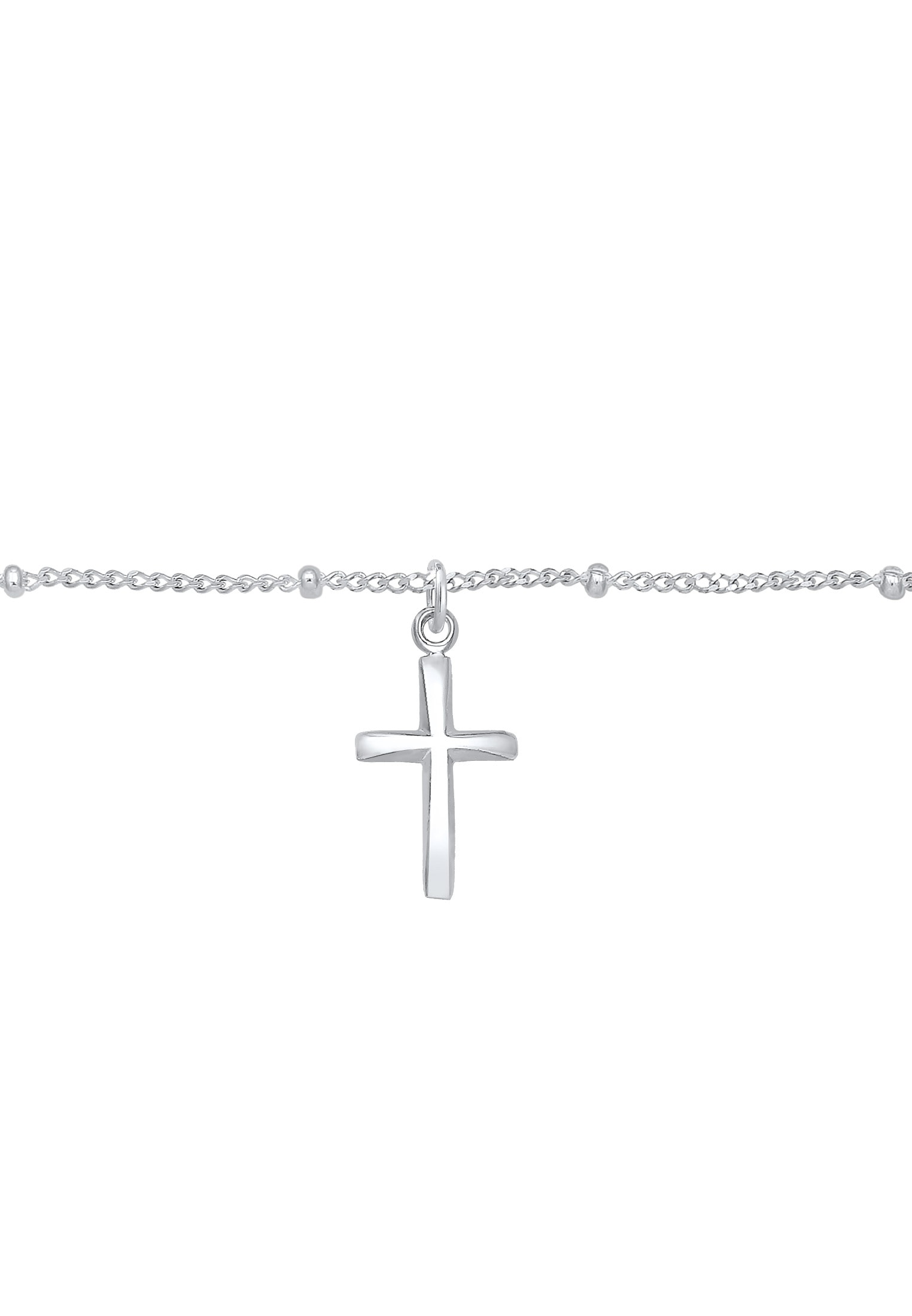 Elli Choker »Halskette Choker Kugelkette Kreuz Glaube 925 Silber«